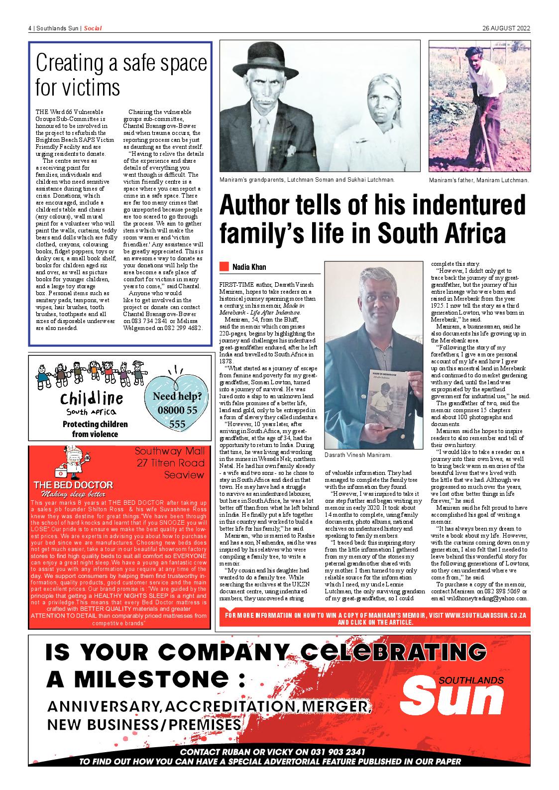 Southlands Sun 26 August 2022 page 4