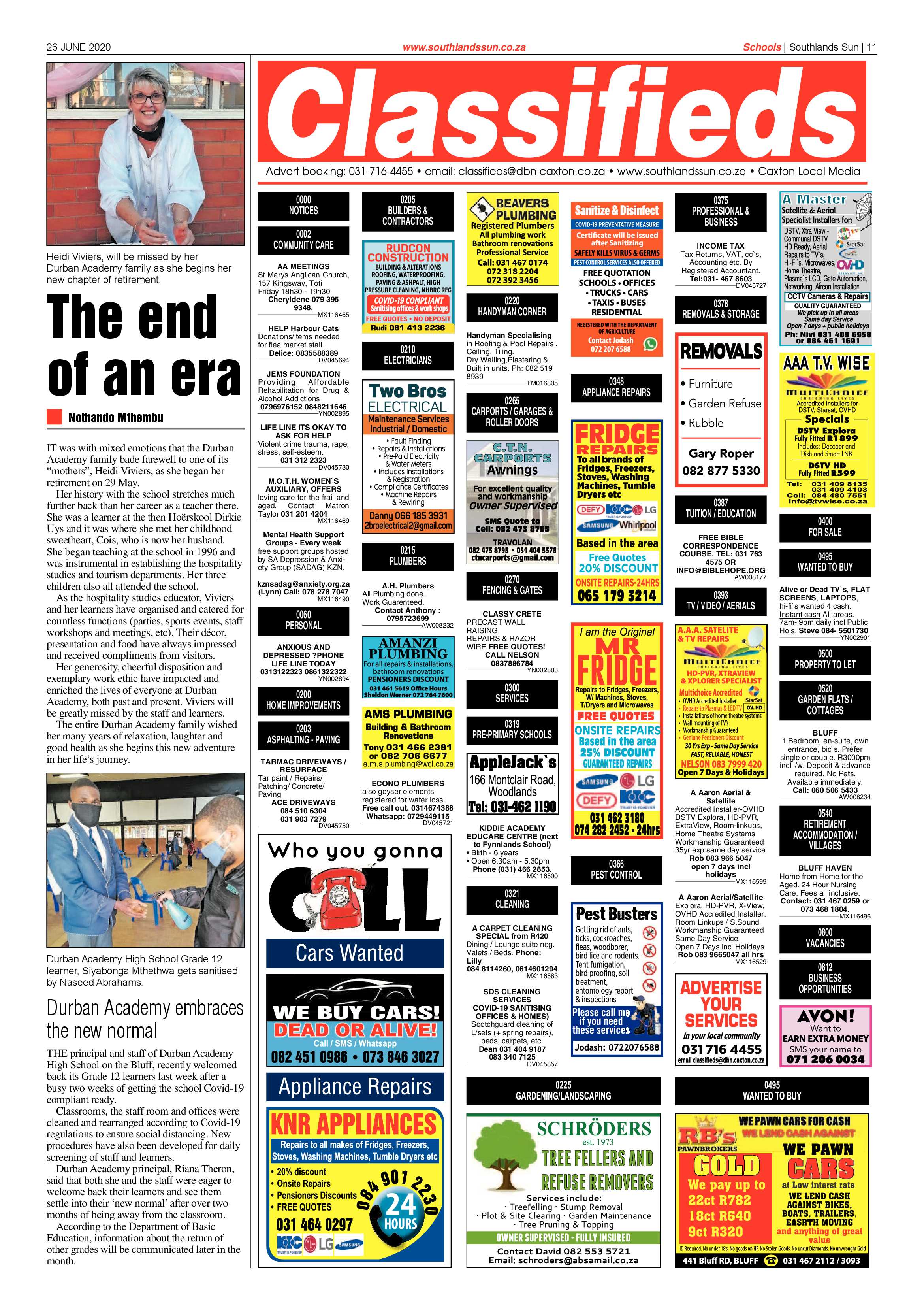 Southlands Sun 26 June 2020 page 11