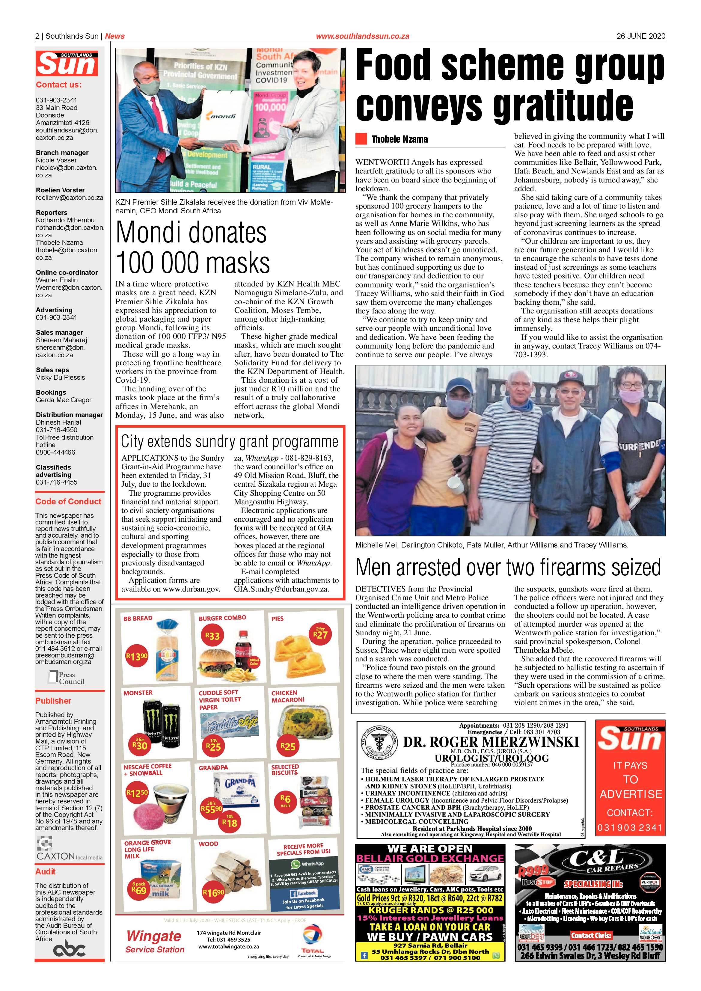 Southlands Sun 26 June 2020 page 2
