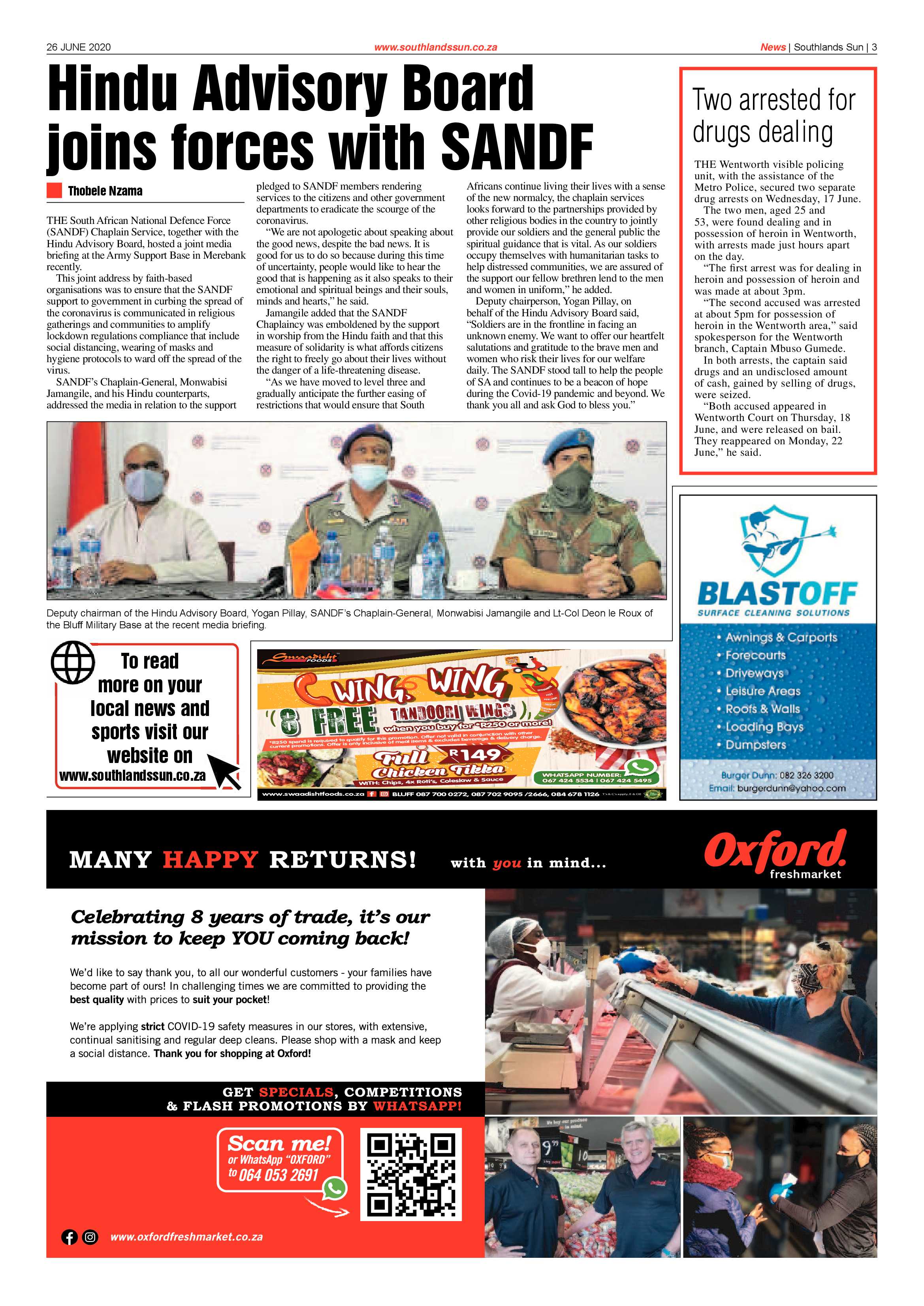 Southlands Sun 26 June 2020 page 3