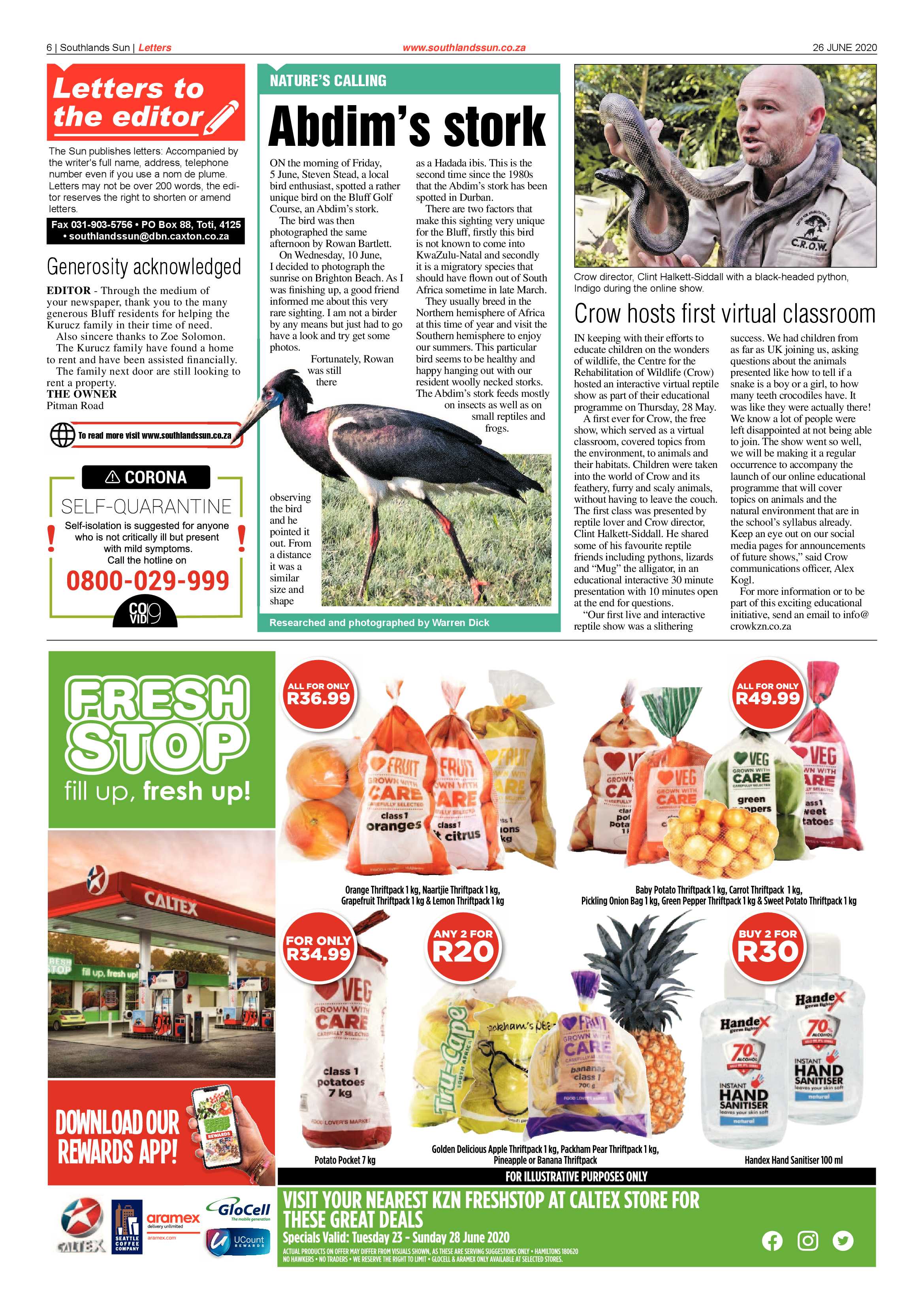 Southlands Sun 26 June 2020 page 6