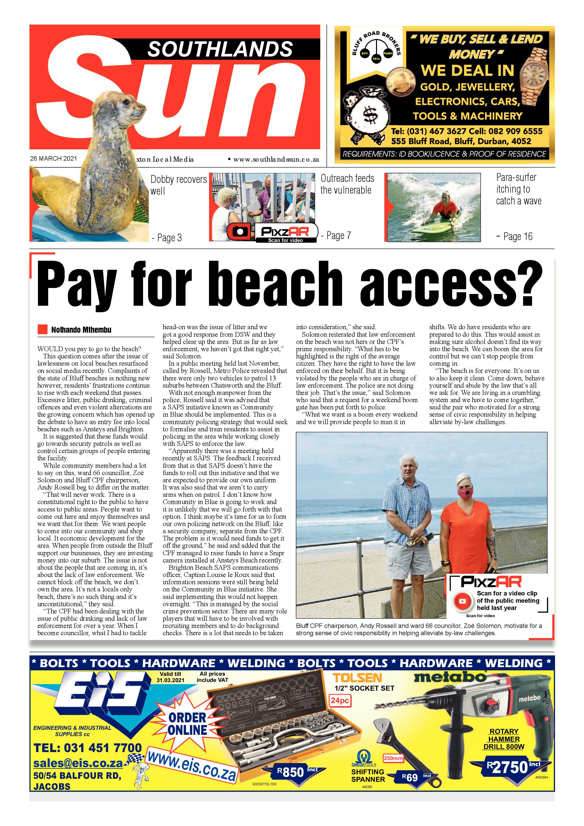 Southlands Sun 26 March 2021 page 1