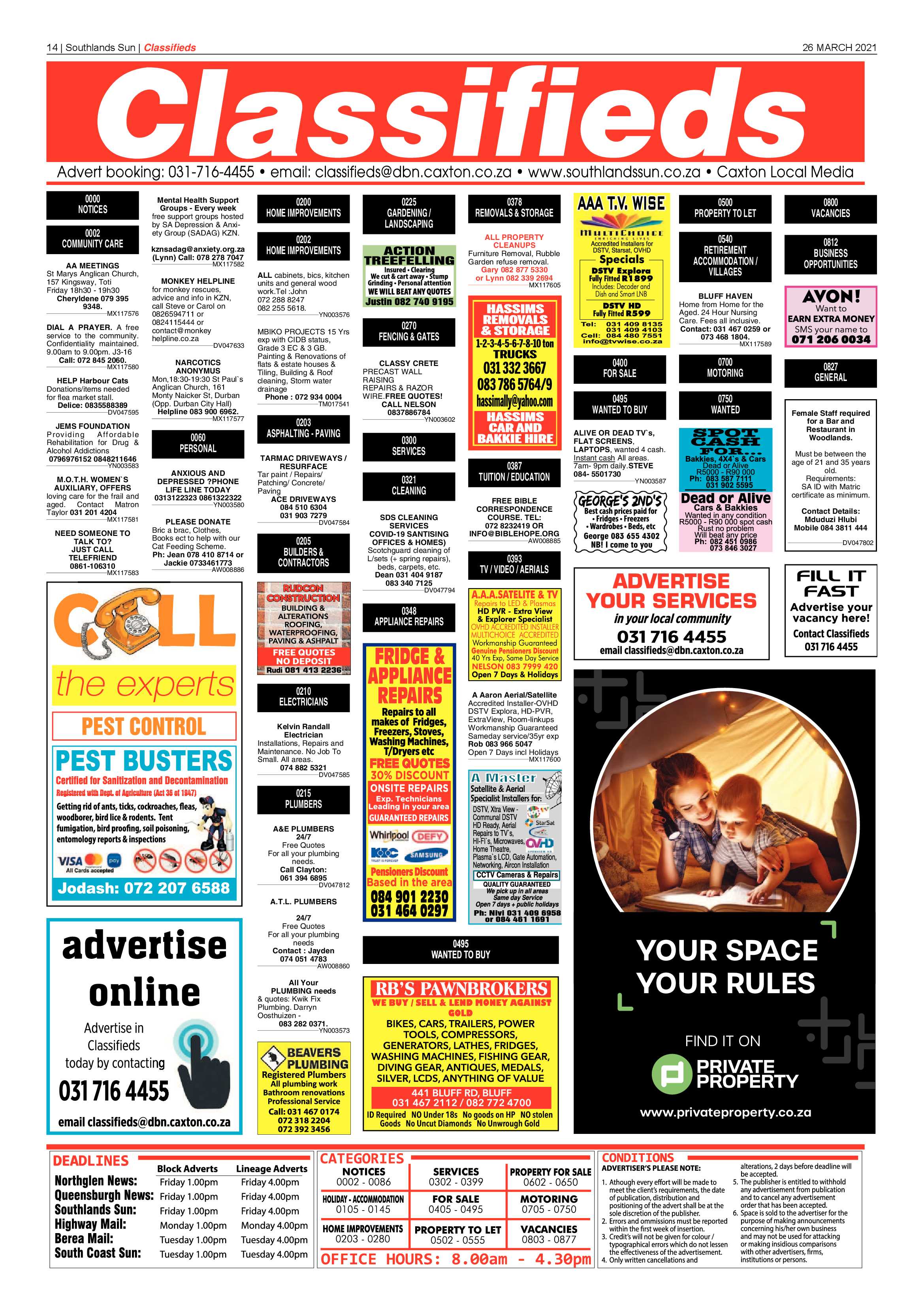 Southlands Sun 26 March 2021 page 14