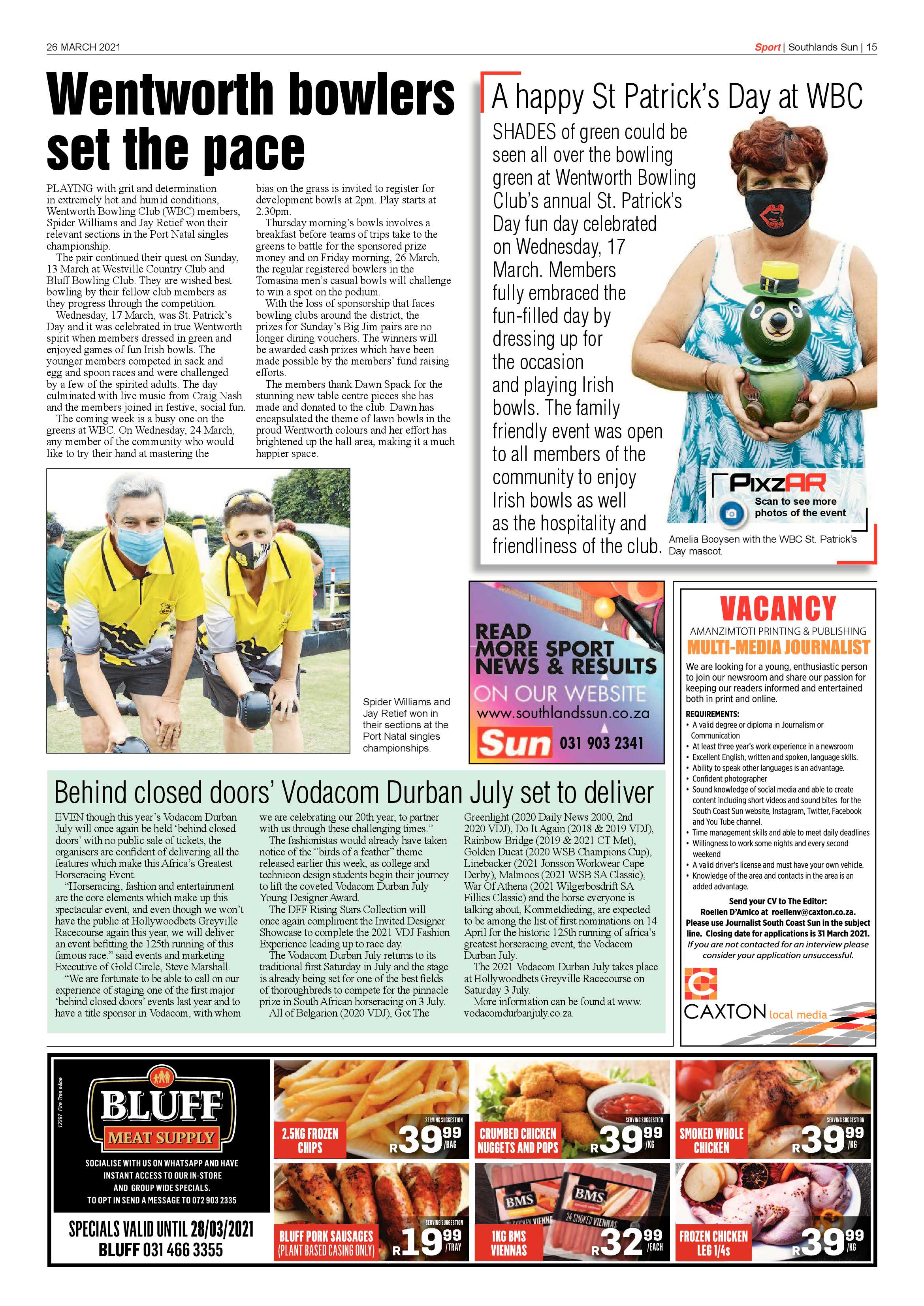 Southlands Sun 26 March 2021 page 15