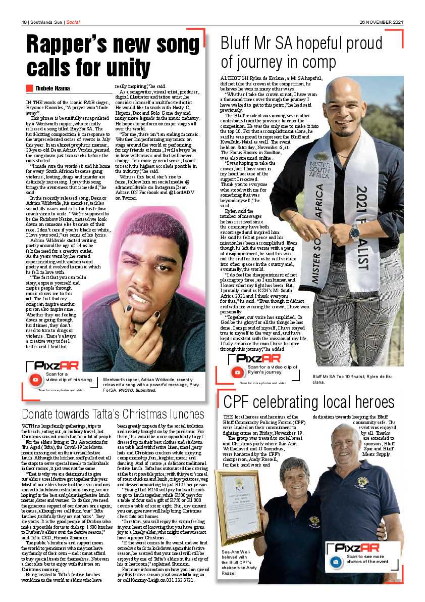 Southlands Sun 26 November 2021 page 10