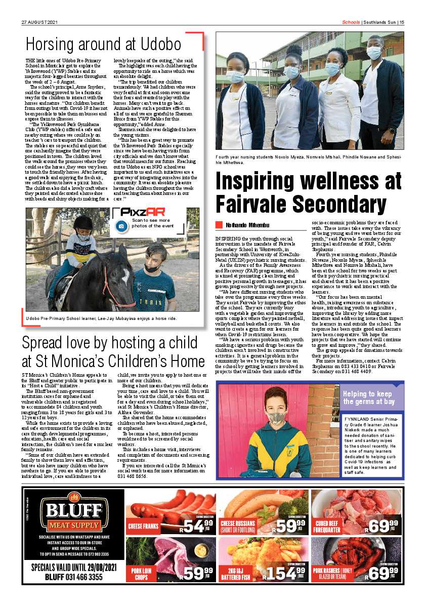 Southlands Sun 27 August  2021 page 14