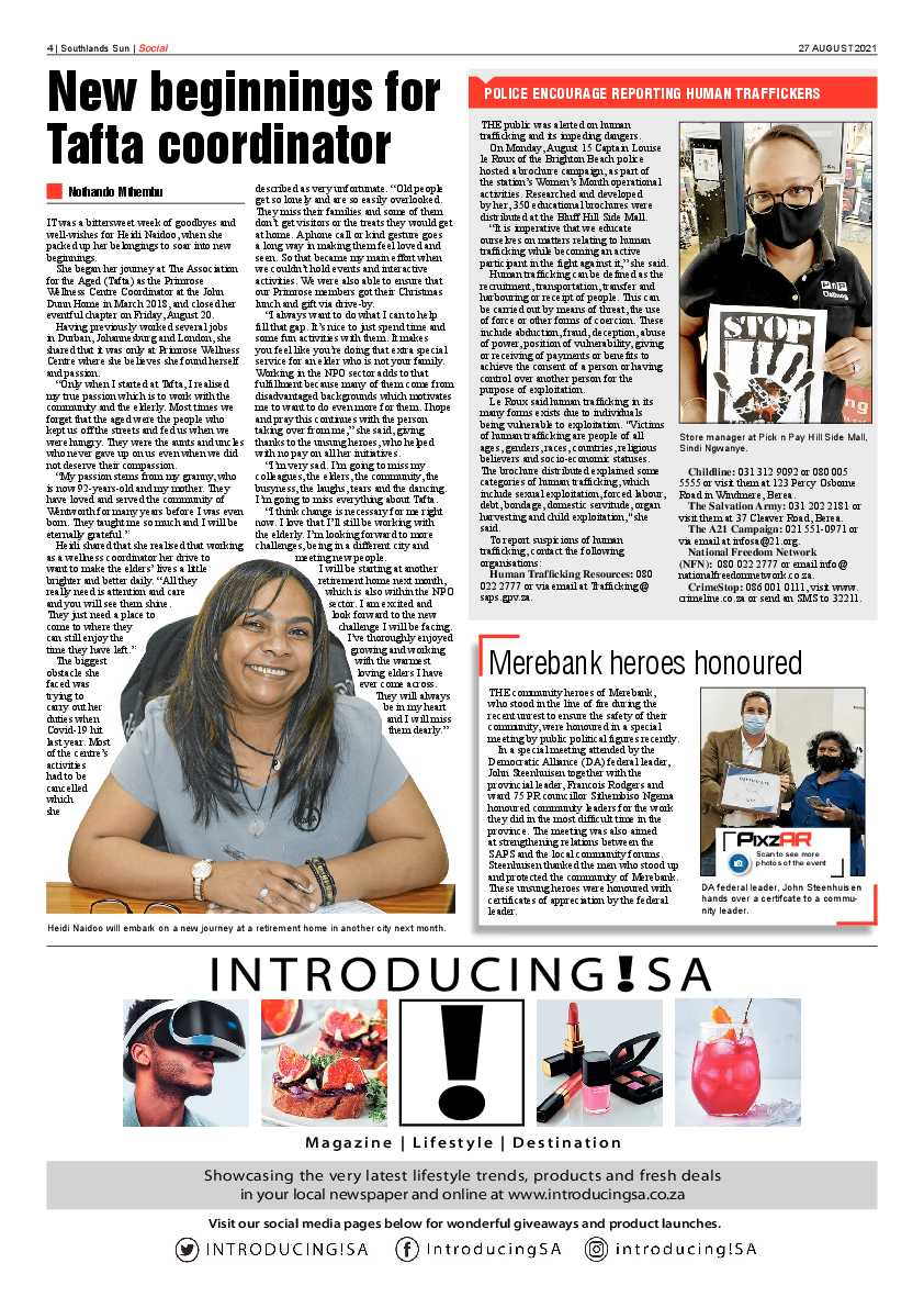Southlands Sun 27 August  2021 page 4