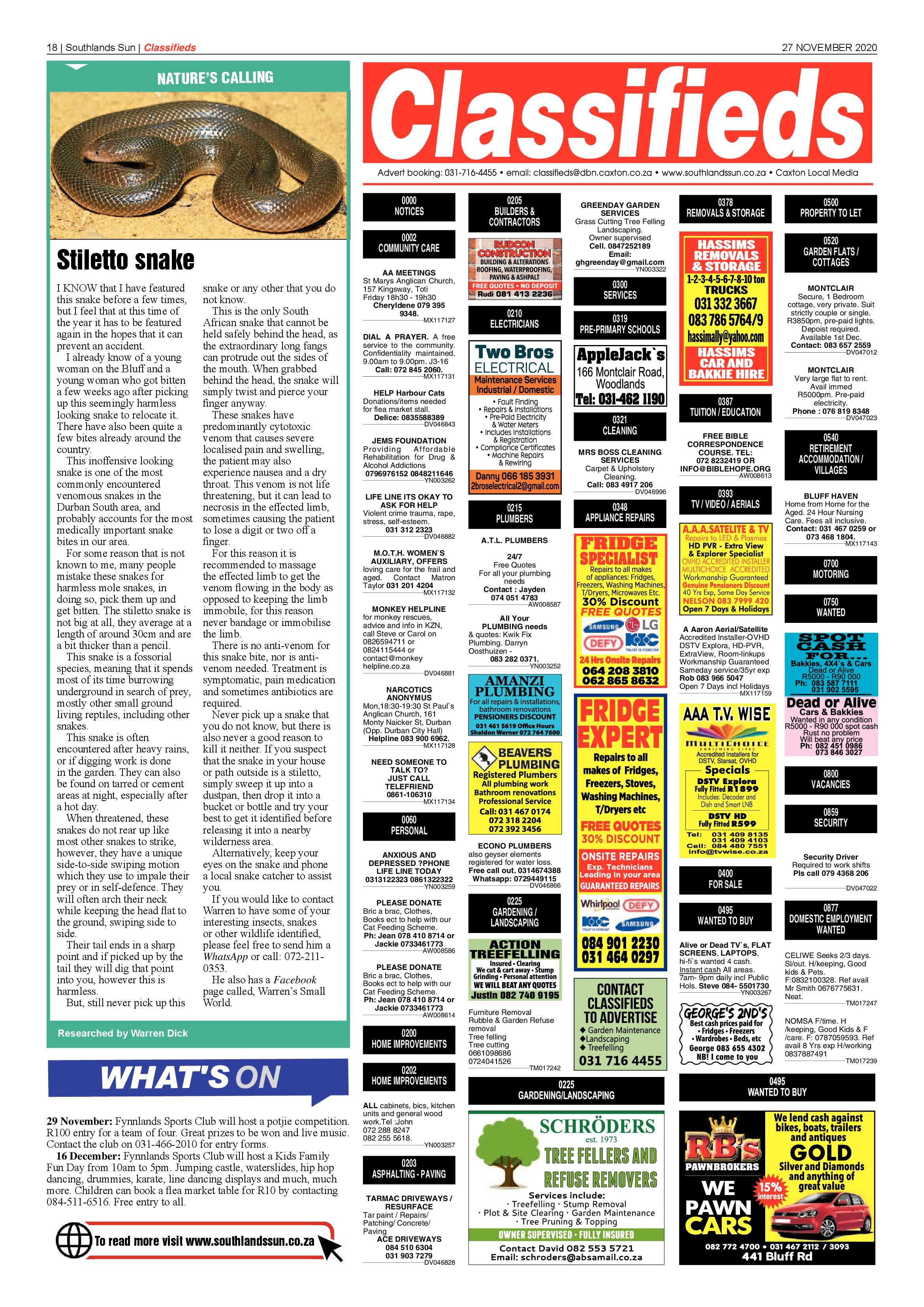 Southlands Sun 27 November 2020 page 17