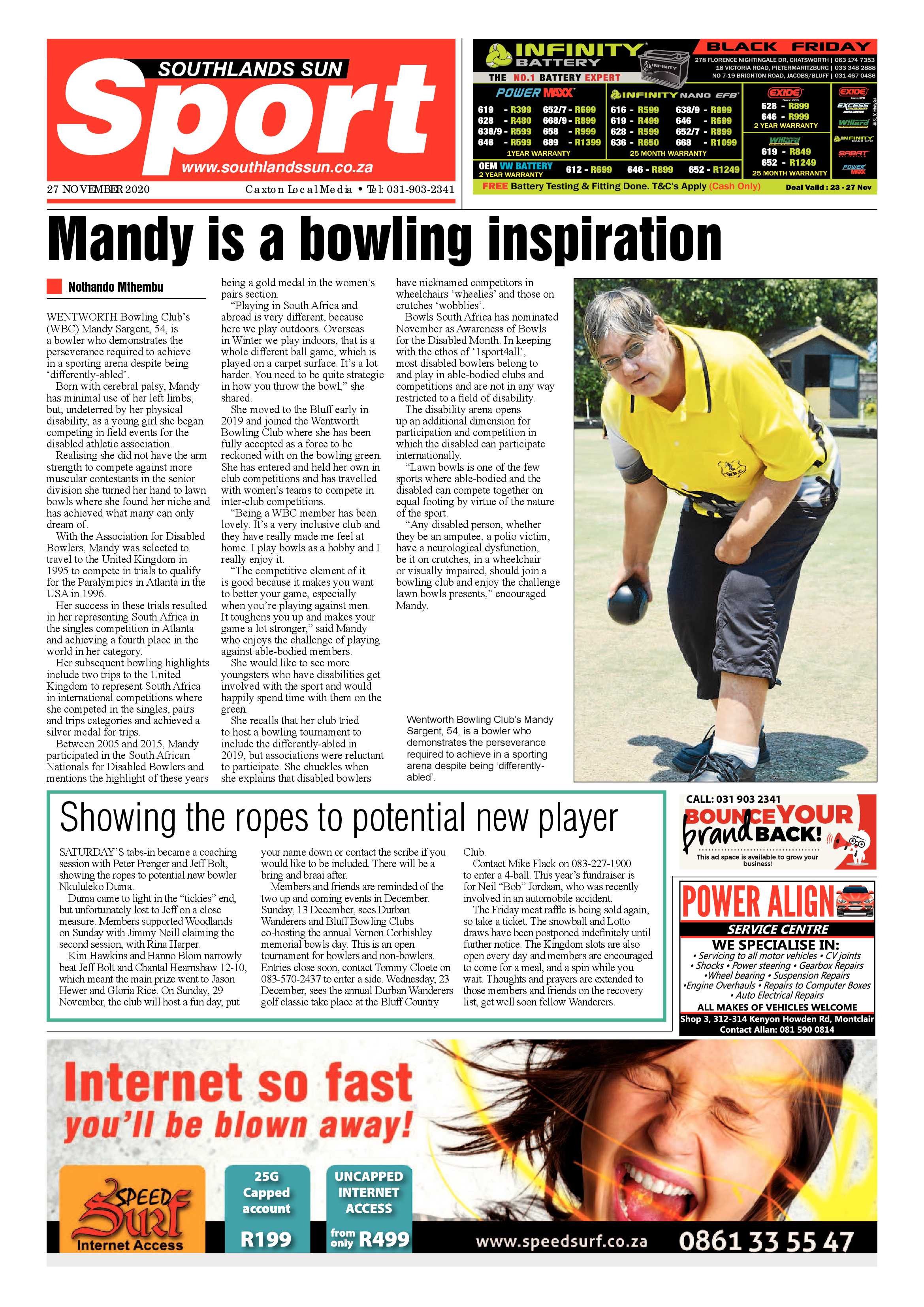 Southlands Sun 27 November 2020 page 19