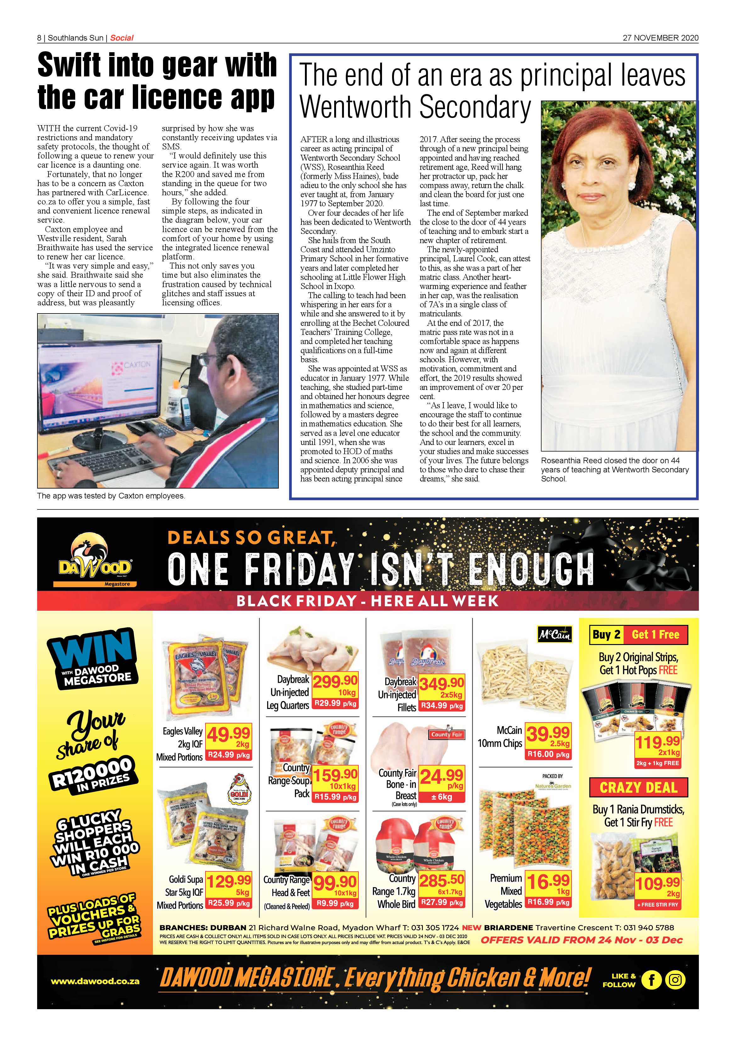 Southlands Sun 27 November 2020 page 8
