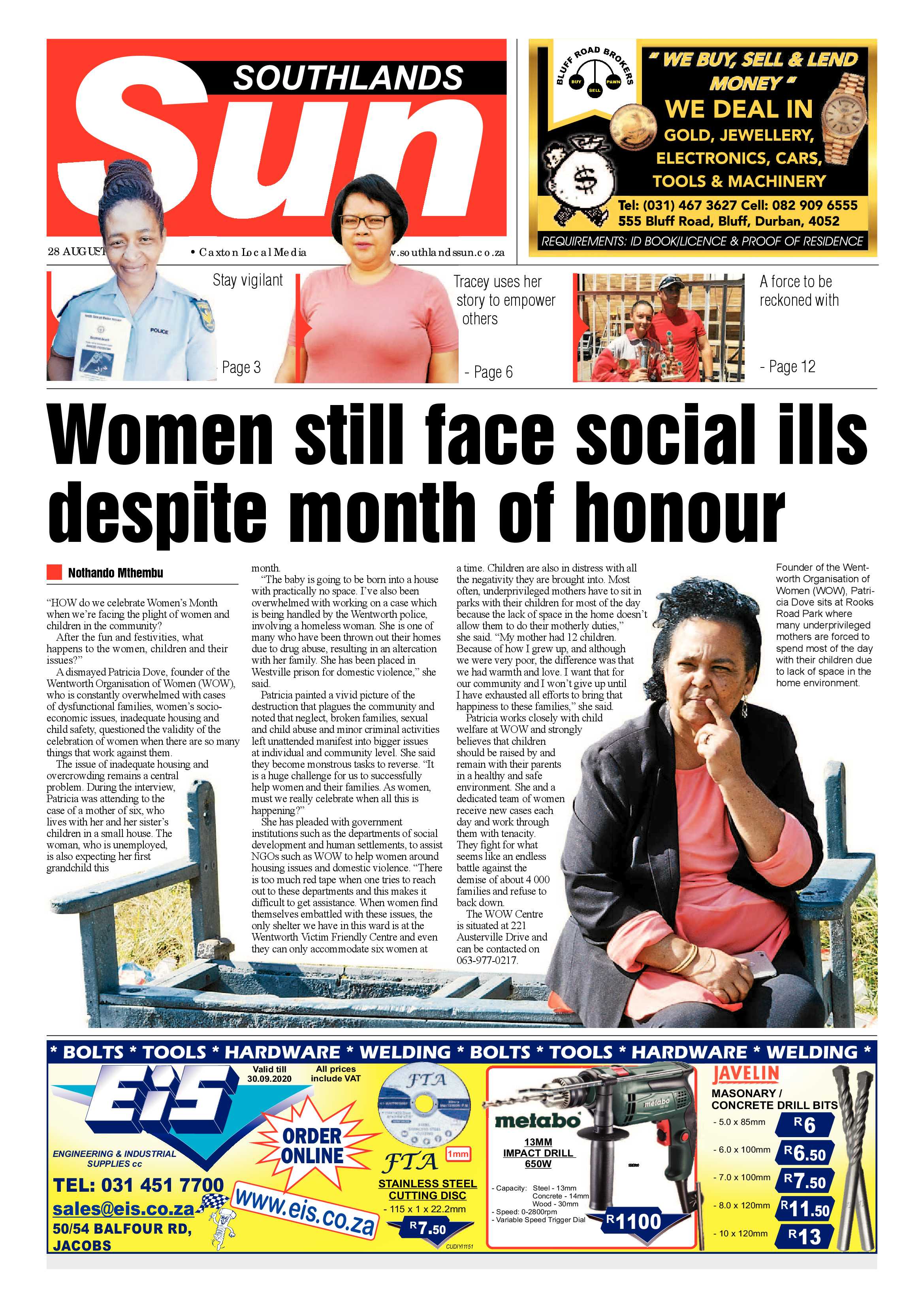 Southlands Sun 28 August 2020 page 1