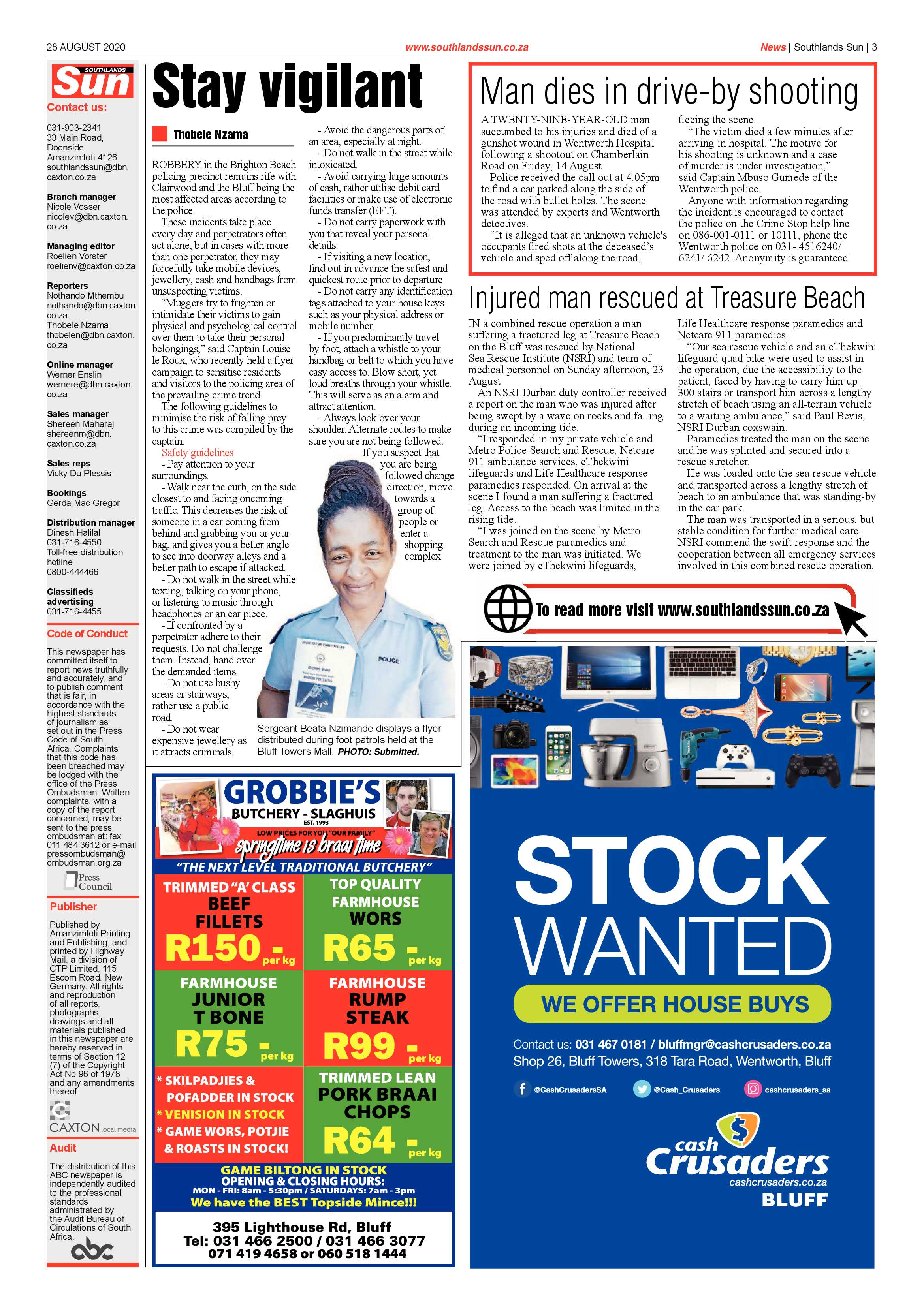Southlands Sun 28 August 2020 page 3