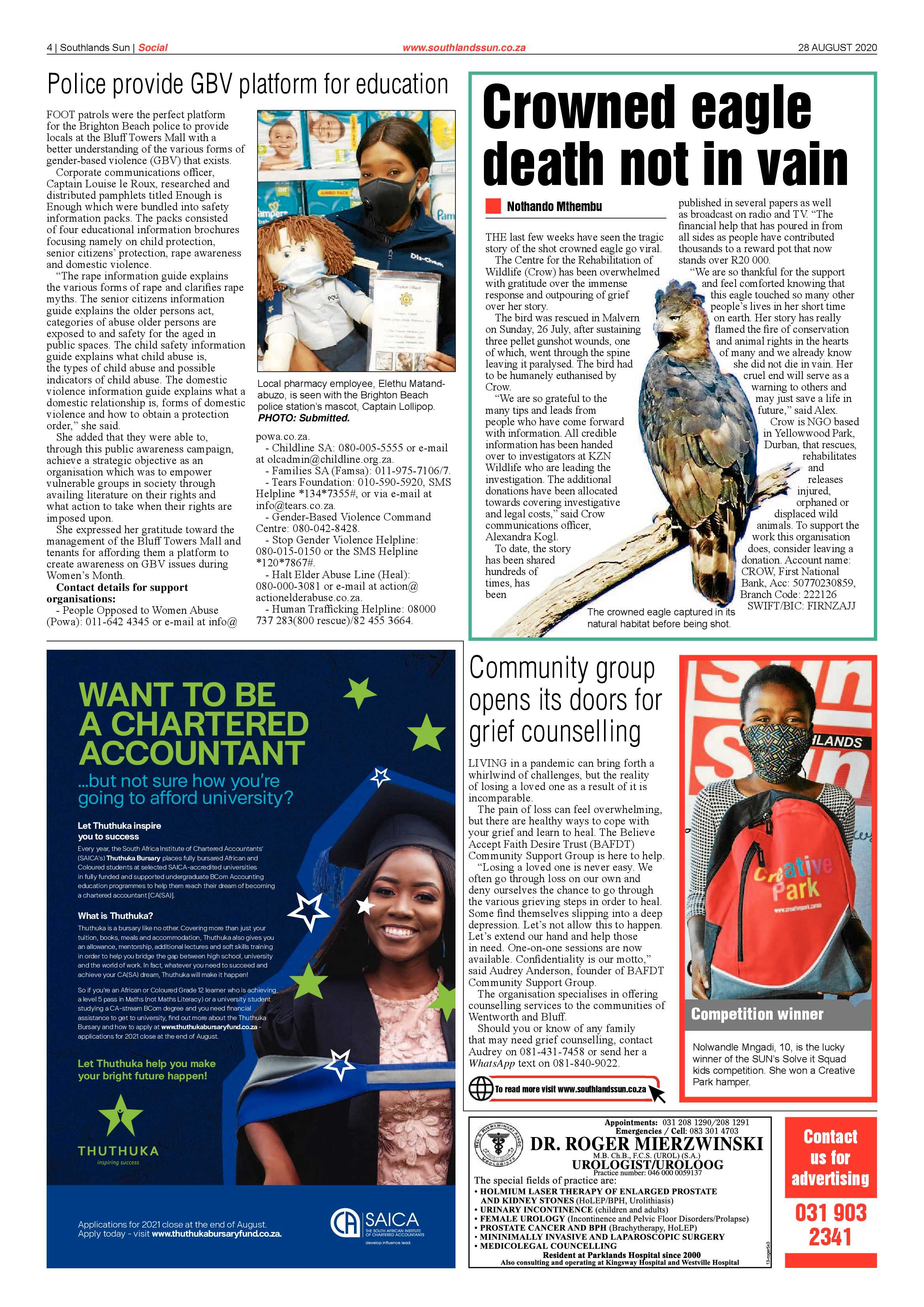 Southlands Sun 28 August 2020 page 4