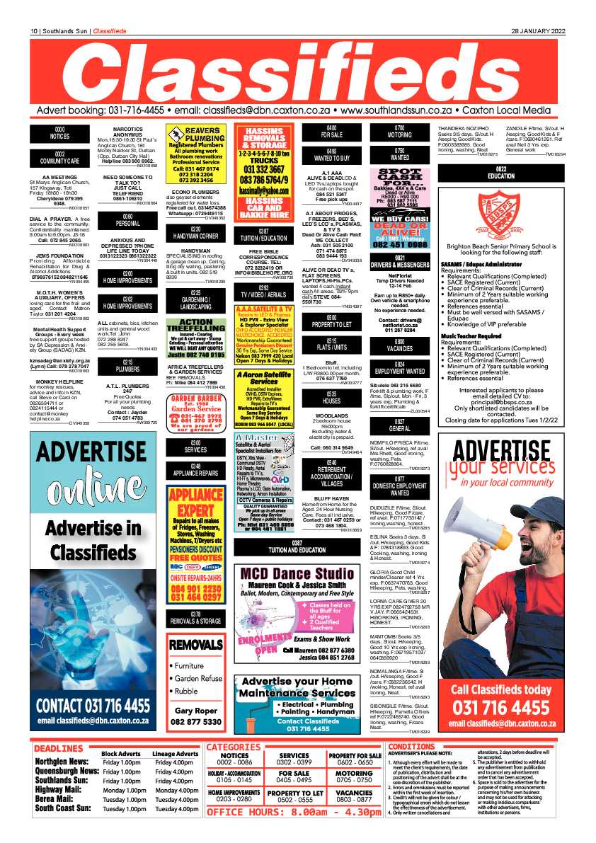 Southlands Sun 28 January 2022 page 10