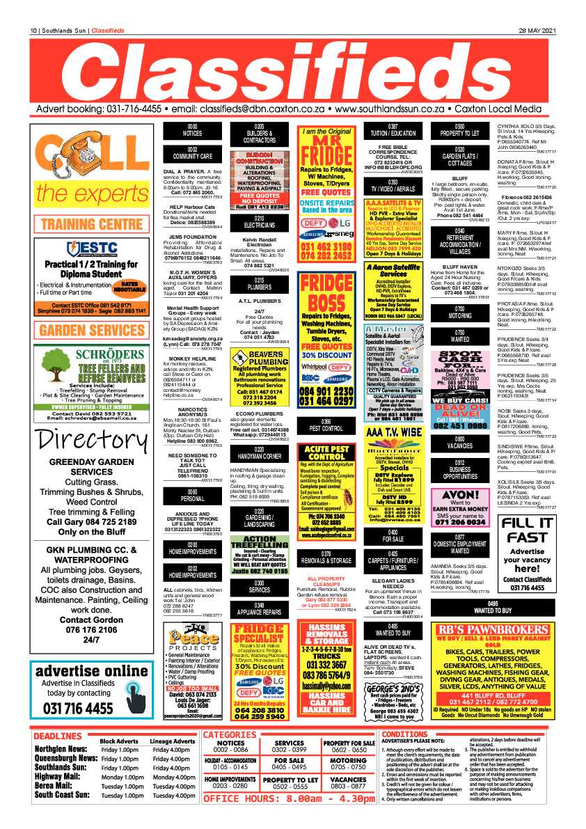 Southlands Sun 28 May 2021 page 10