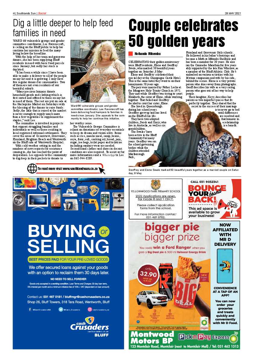 Southlands Sun 28 May 2021 page 4