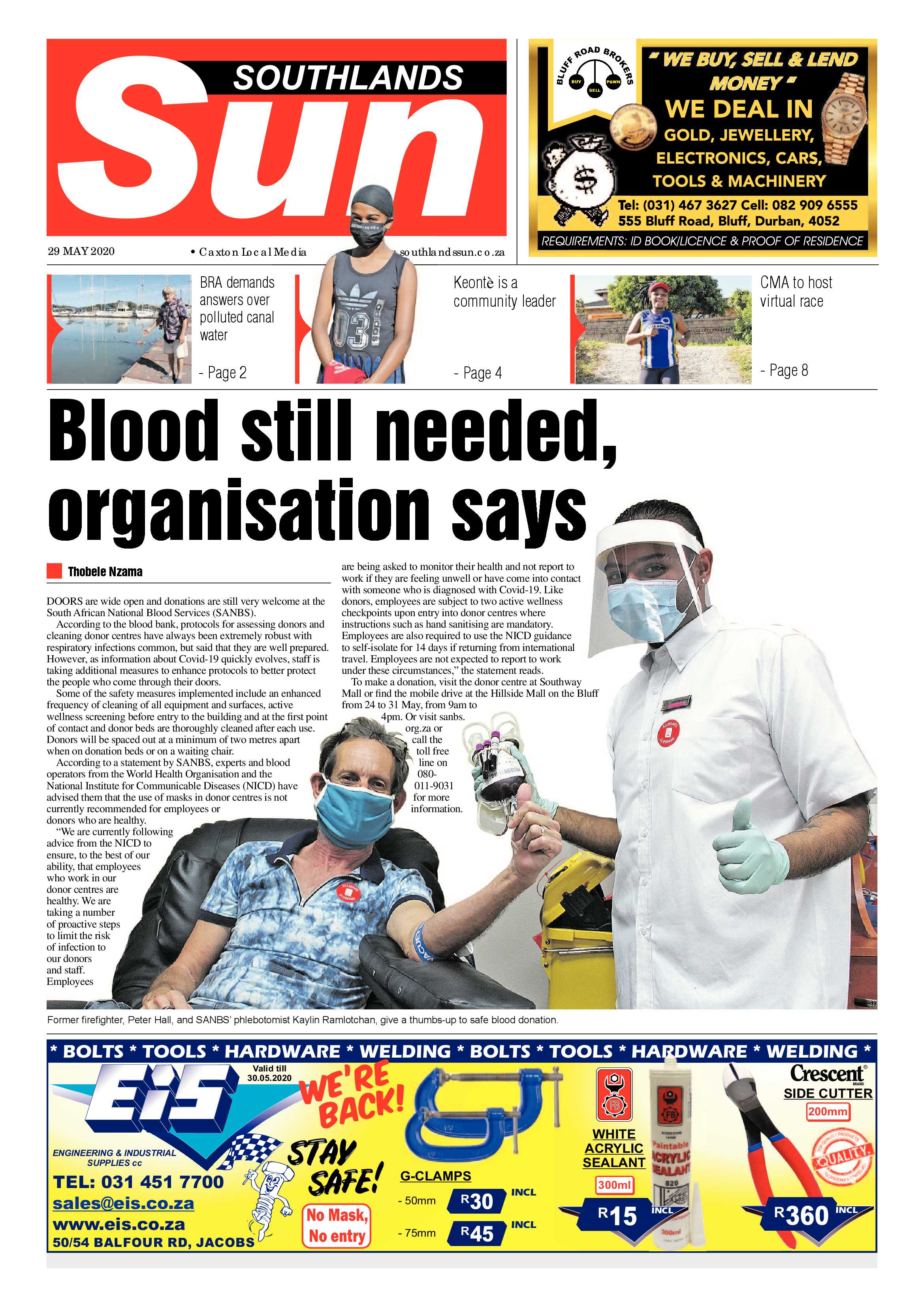Southlands Sun 29 May 2020 page 1