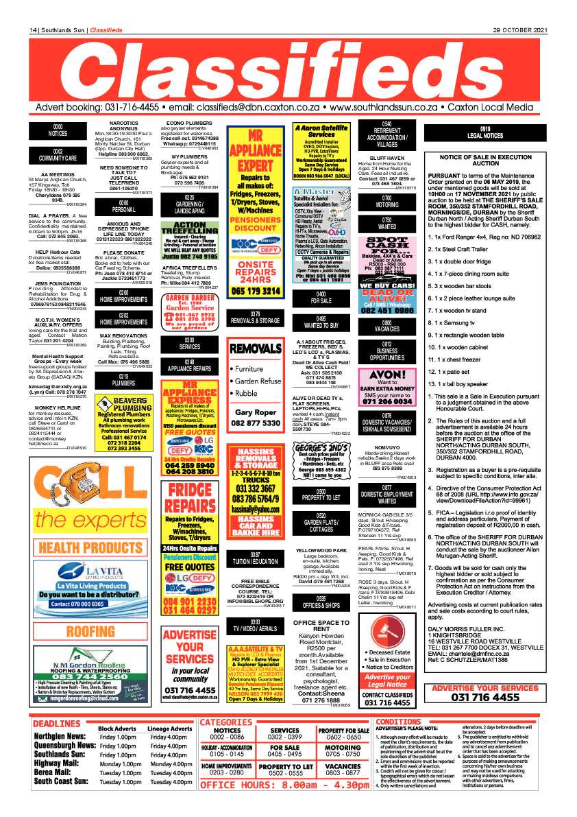 Southlands Sun 29-10-2021 page 14
