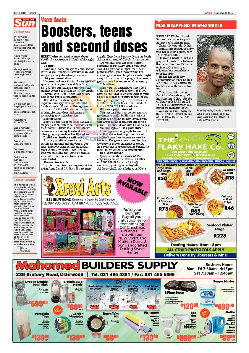 Southlands Sun 29-10-2021 page 3