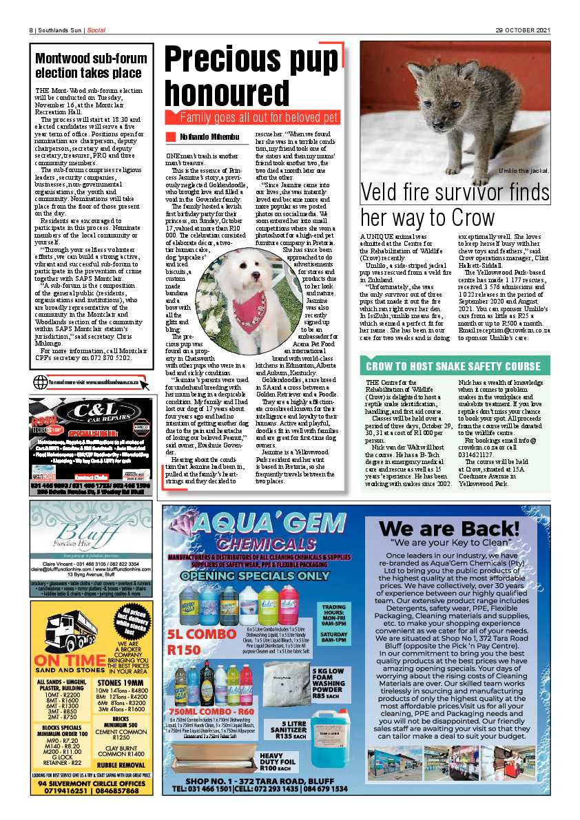 Southlands Sun 29-10-2021 page 8