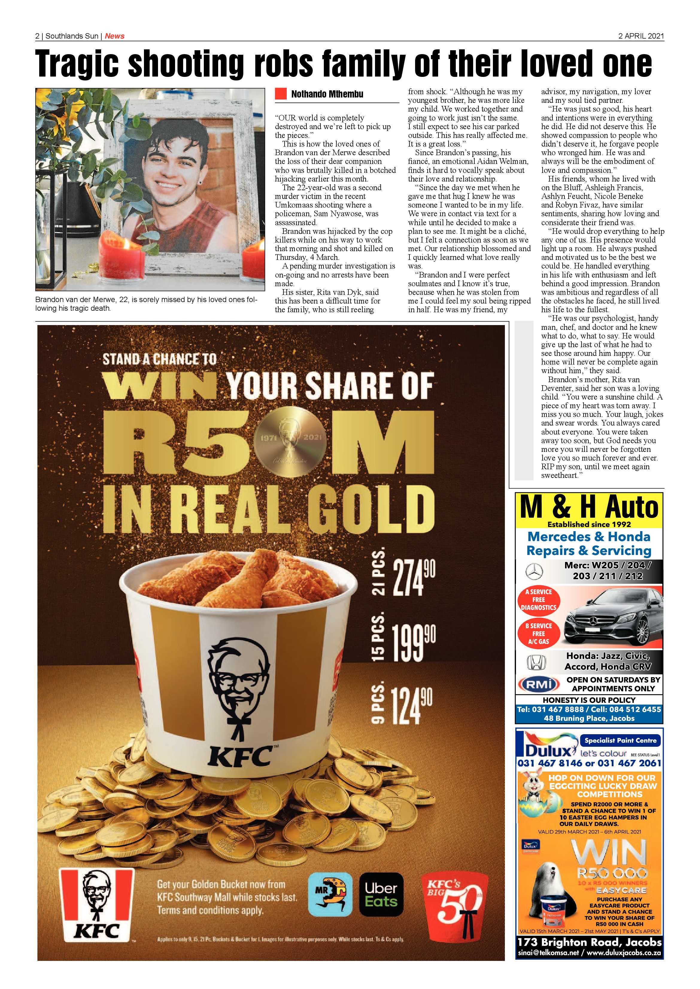 Southlands Sun 2 April 2021 page 2