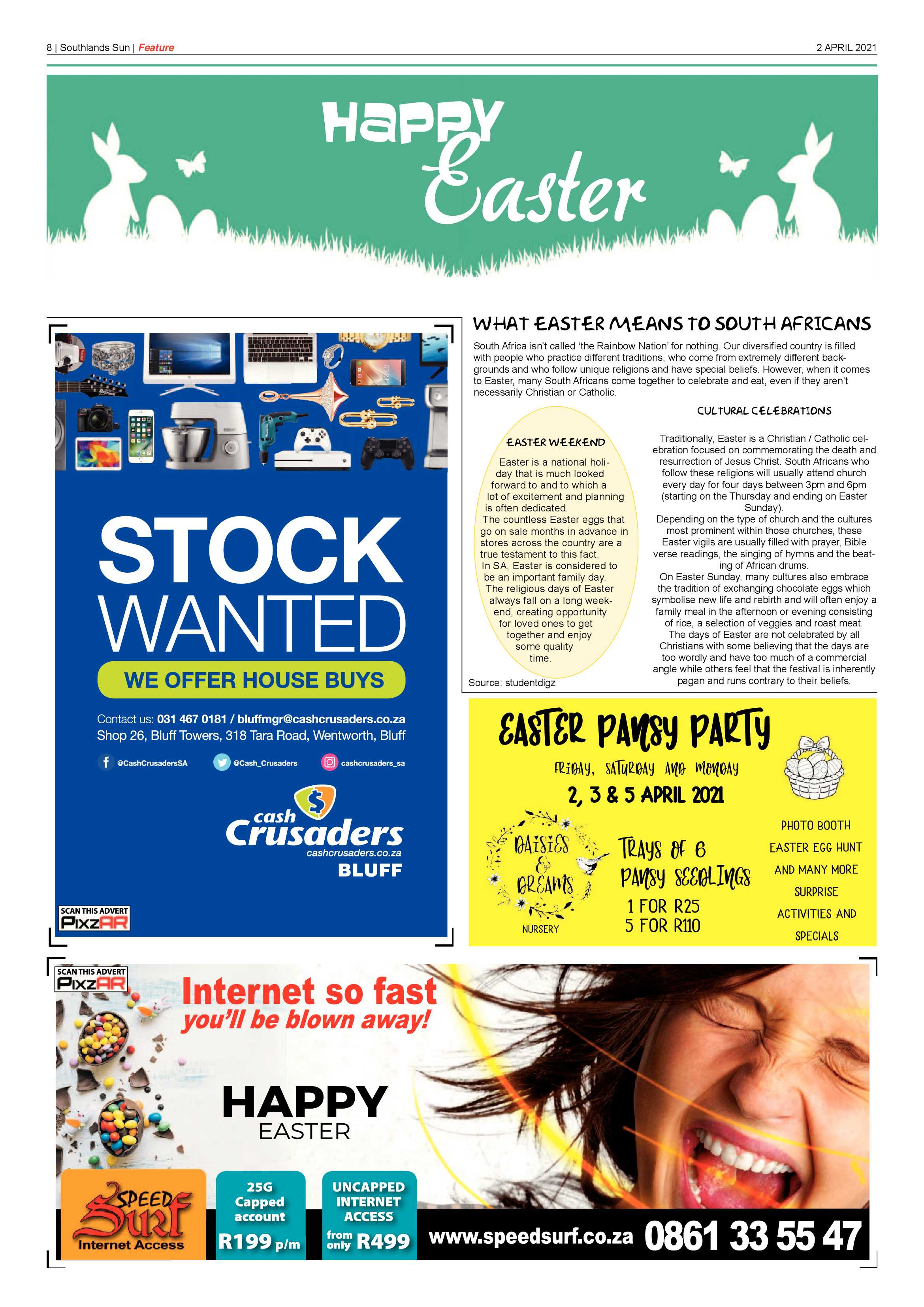 Southlands Sun 2 April 2021 page 8