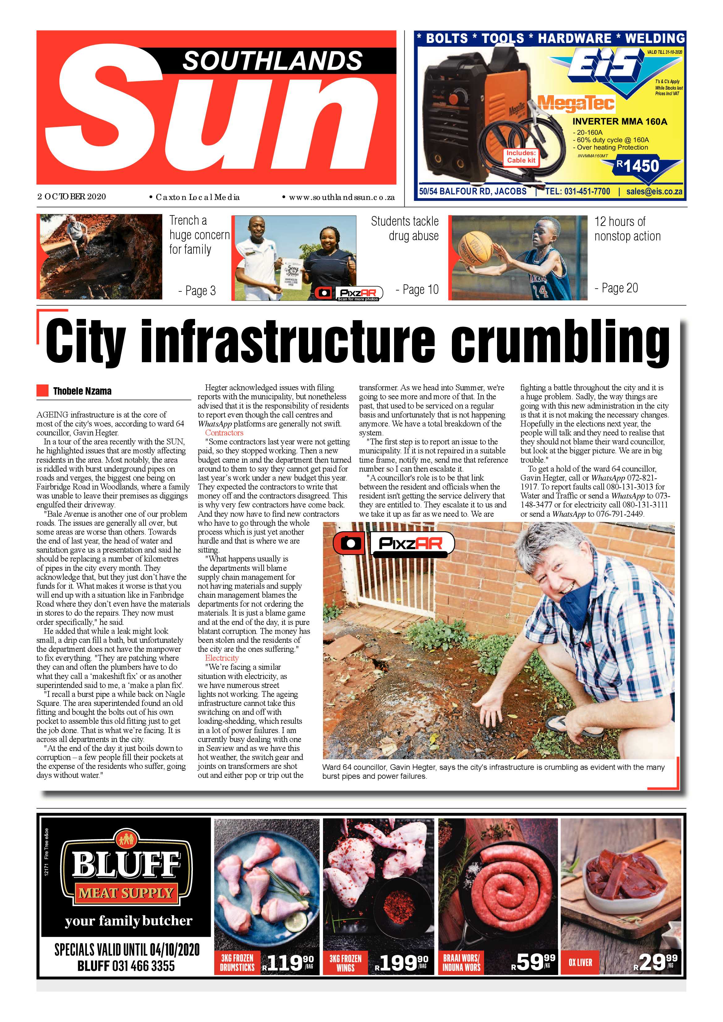 Southlands Sun 2 October 2020 page 1