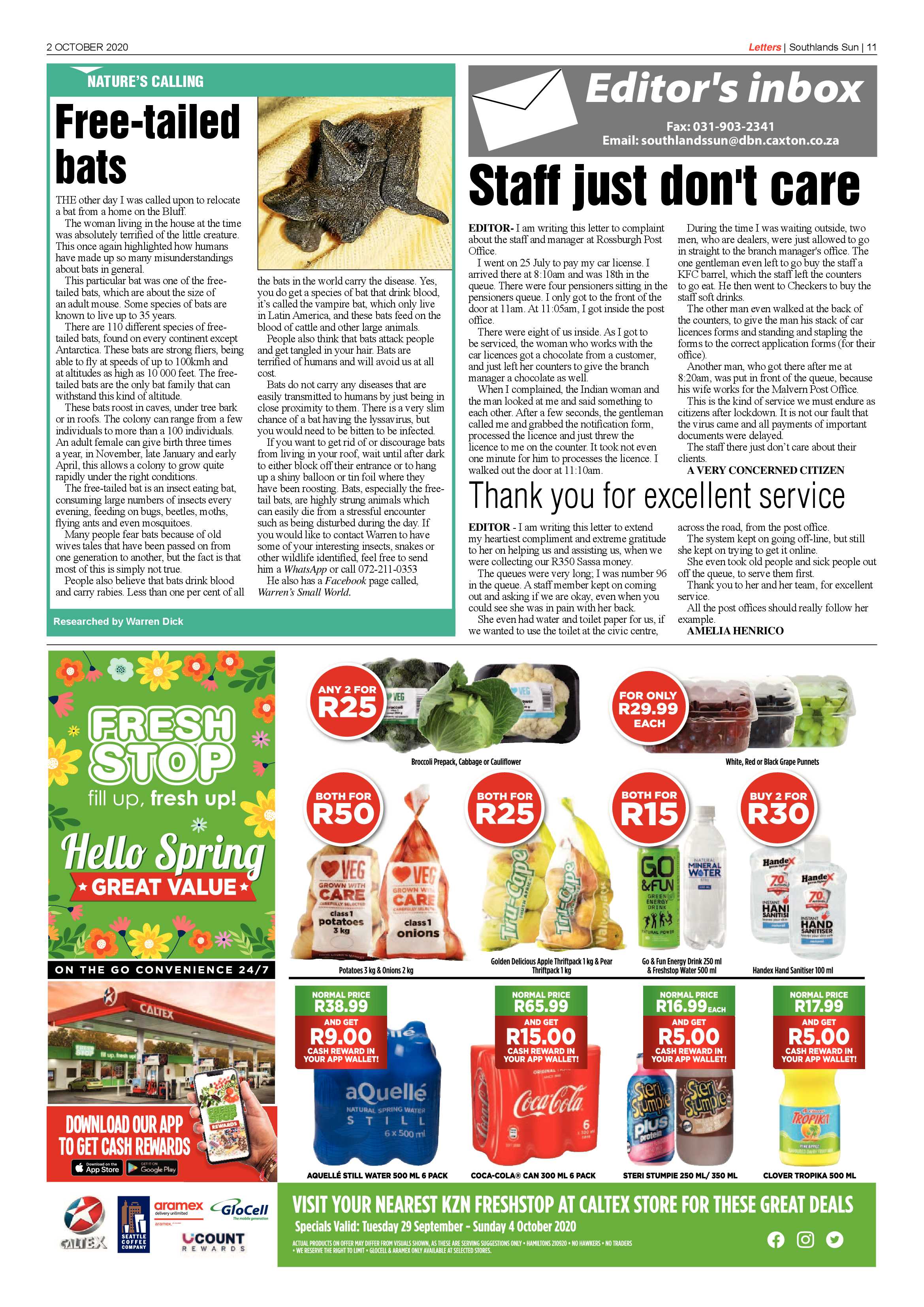 Southlands Sun 2 October 2020 page 10