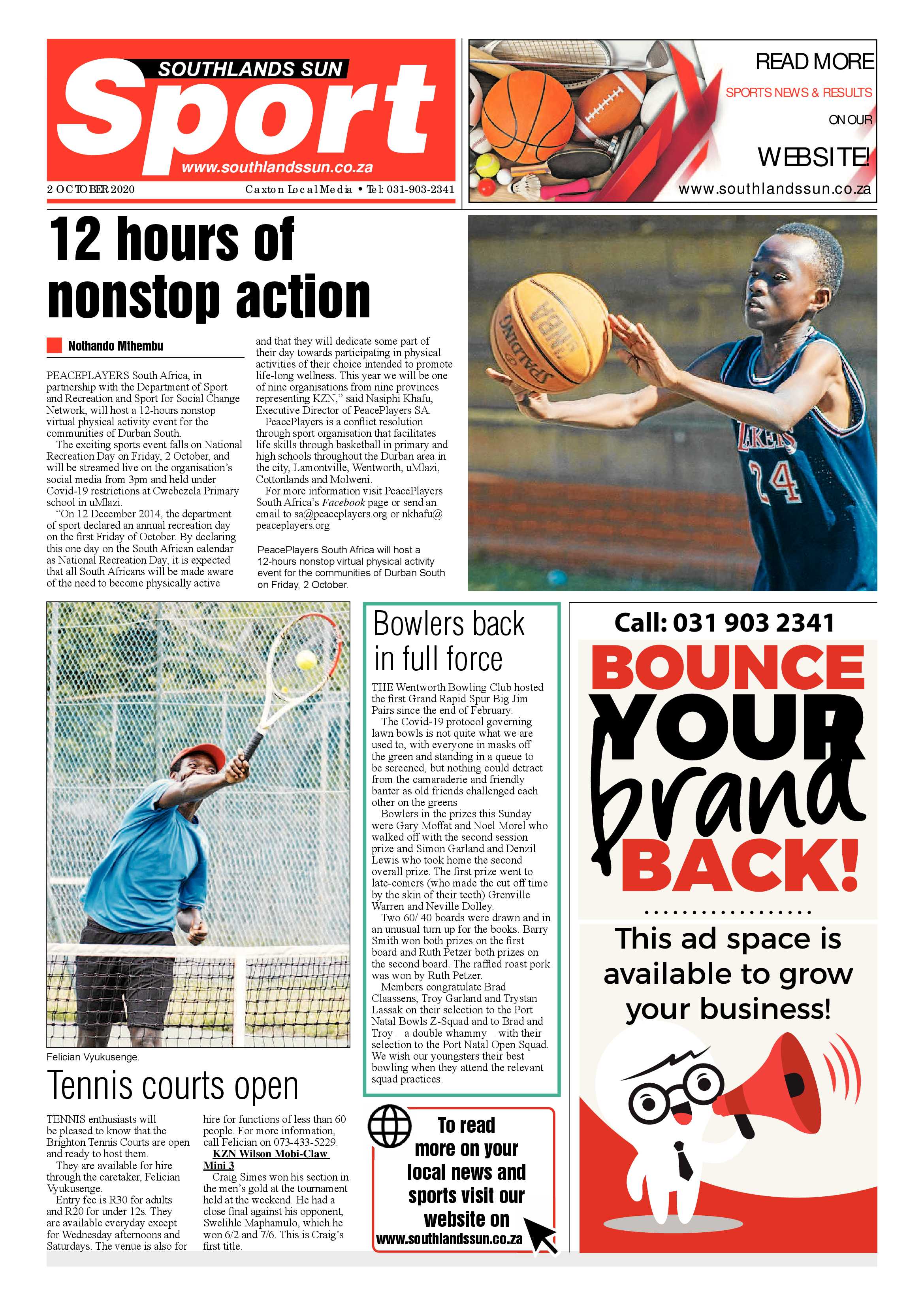 Southlands Sun 2 October 2020 page 15