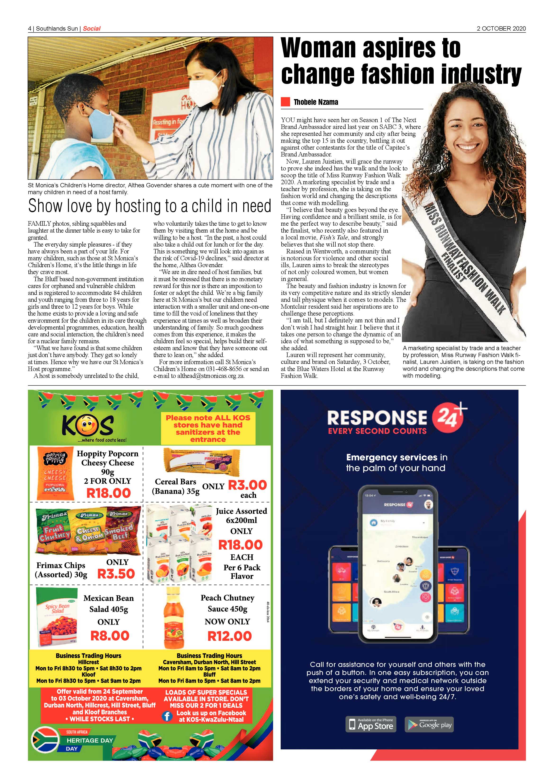 Southlands Sun 2 October 2020 page 4