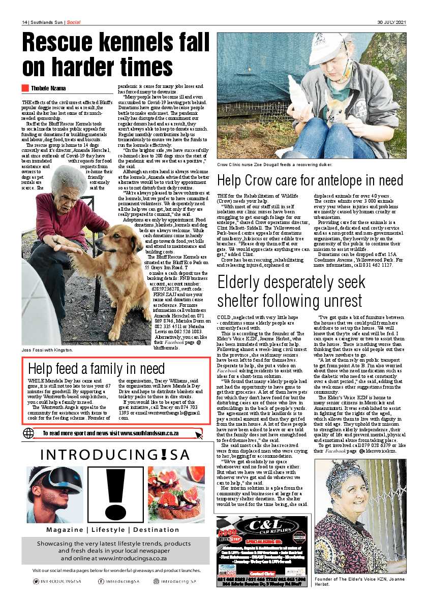 Southlands Sun 30 July 2021 page 13