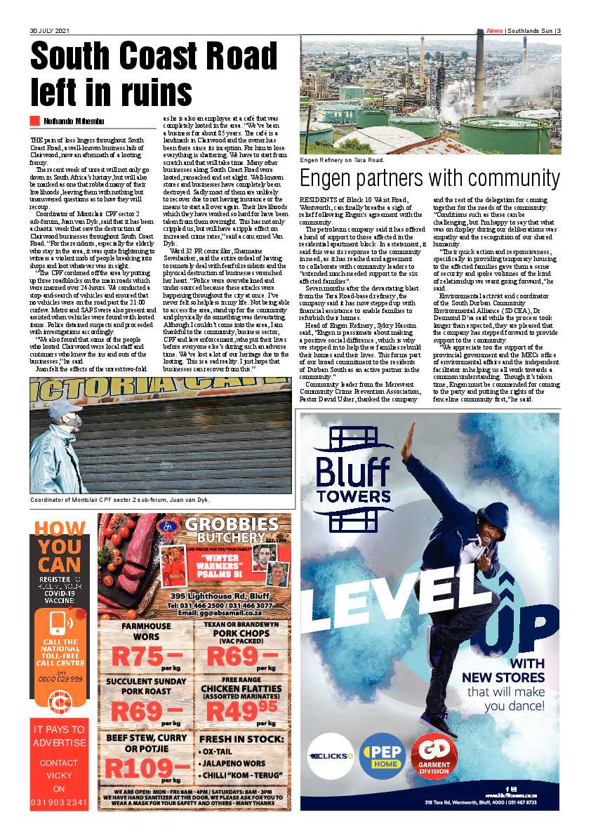 Southlands Sun 30 July 2021 page 3
