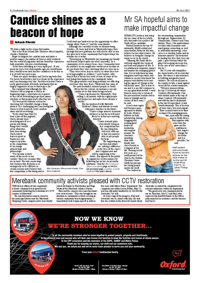 Southlands Sun 30 July 2021 page 8