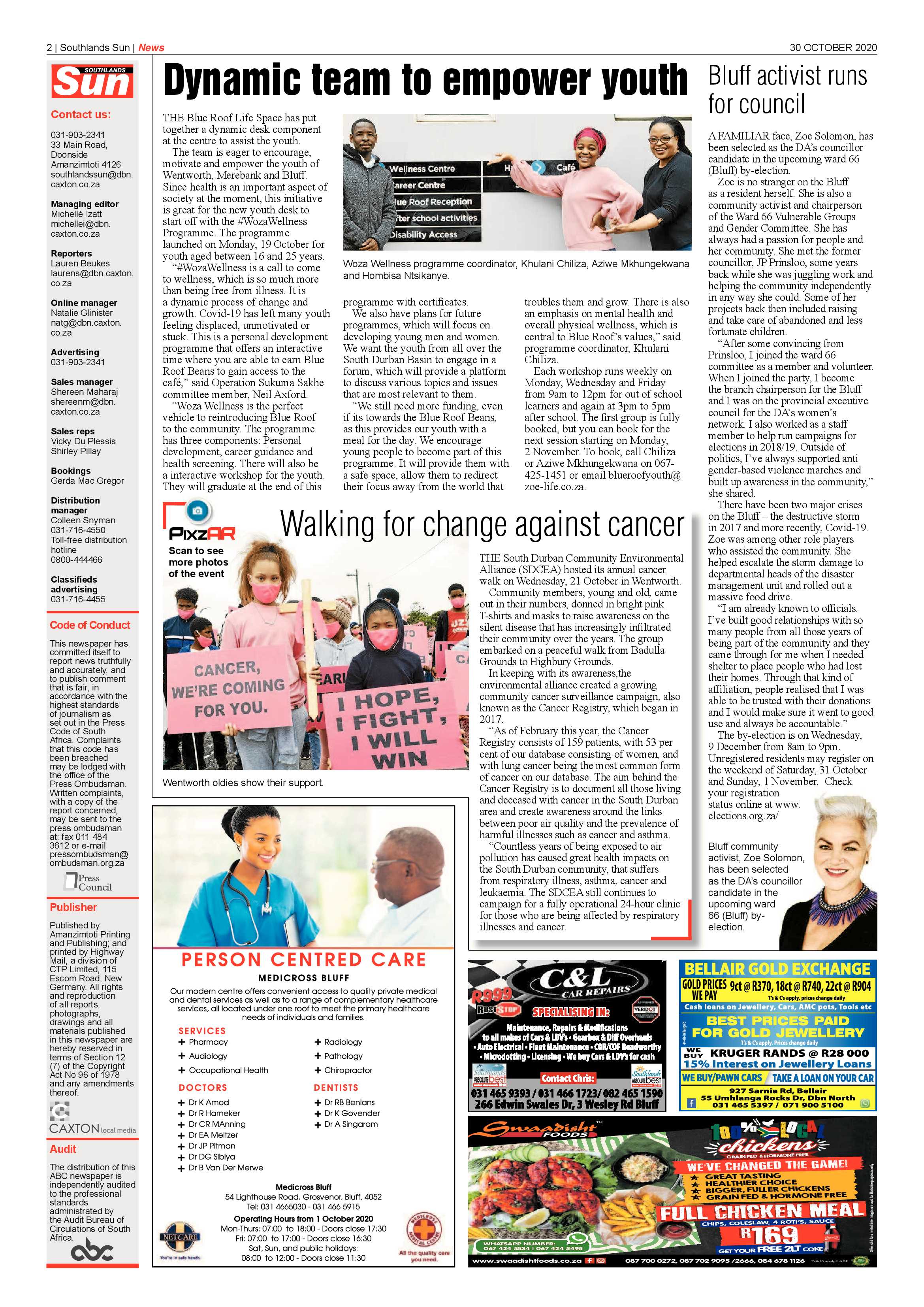 Southlands Sun 30 October 2020 page 2
