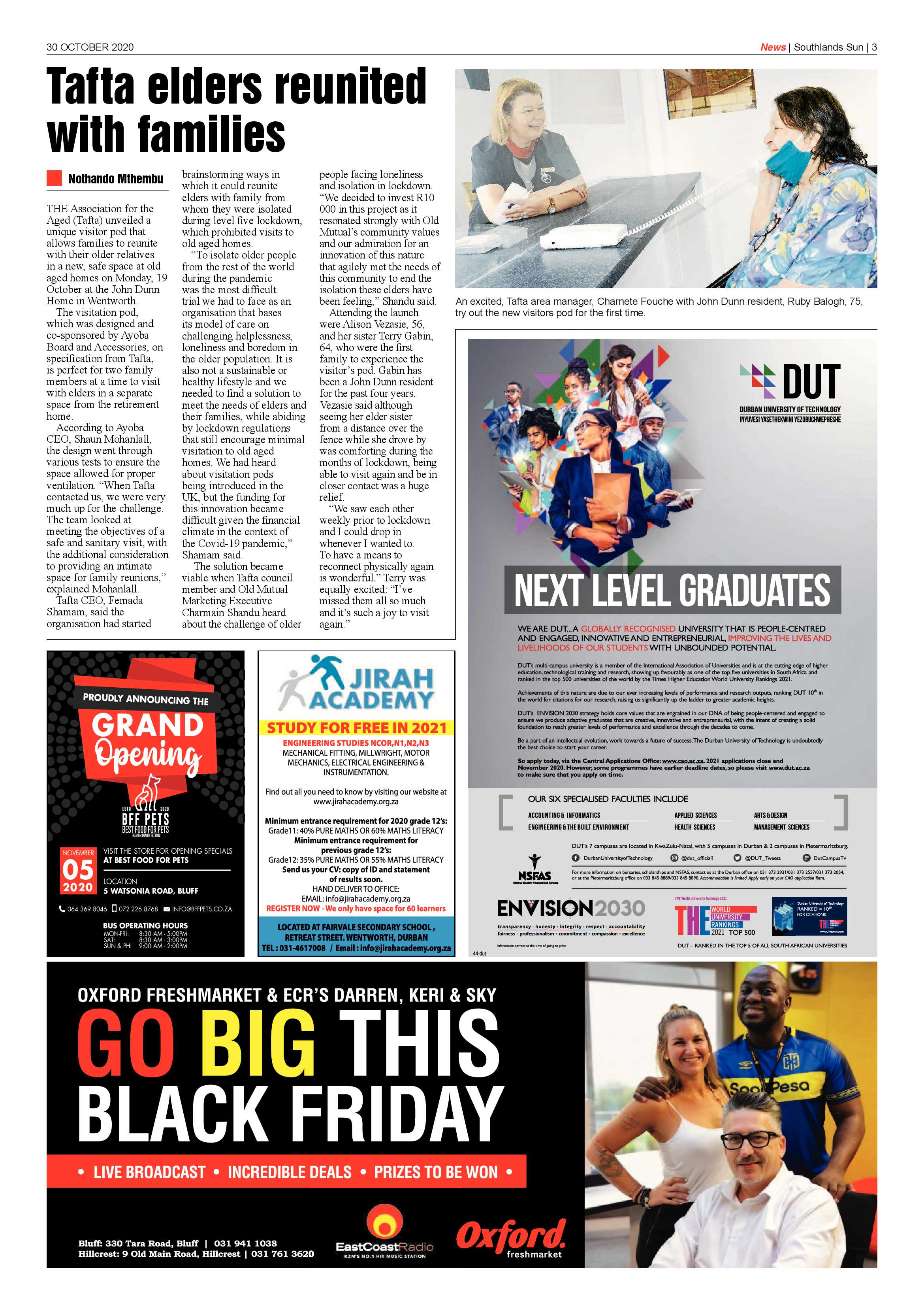 Southlands Sun 30 October 2020 page 3