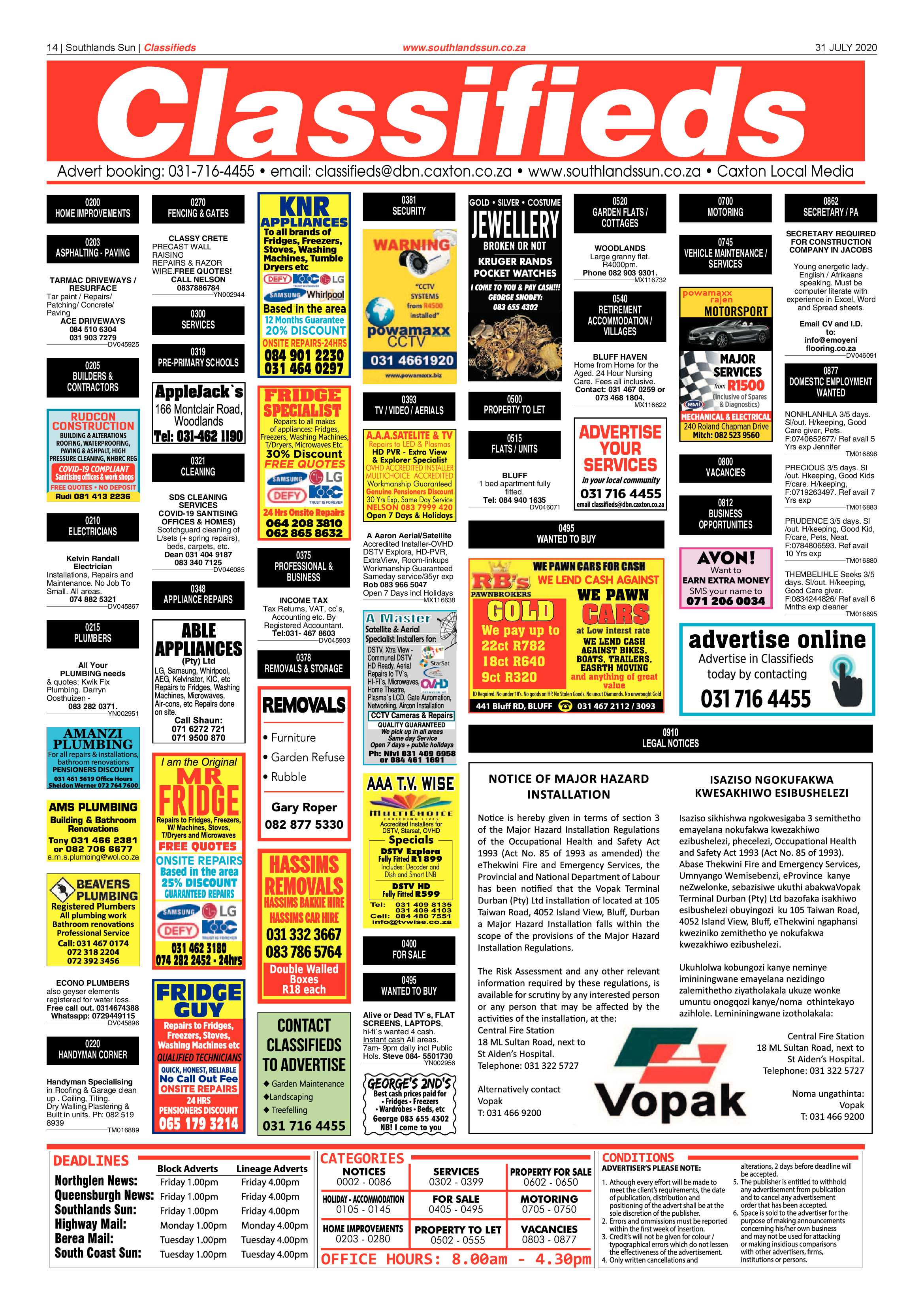 Southlands Sun 31 June 2020 page 14