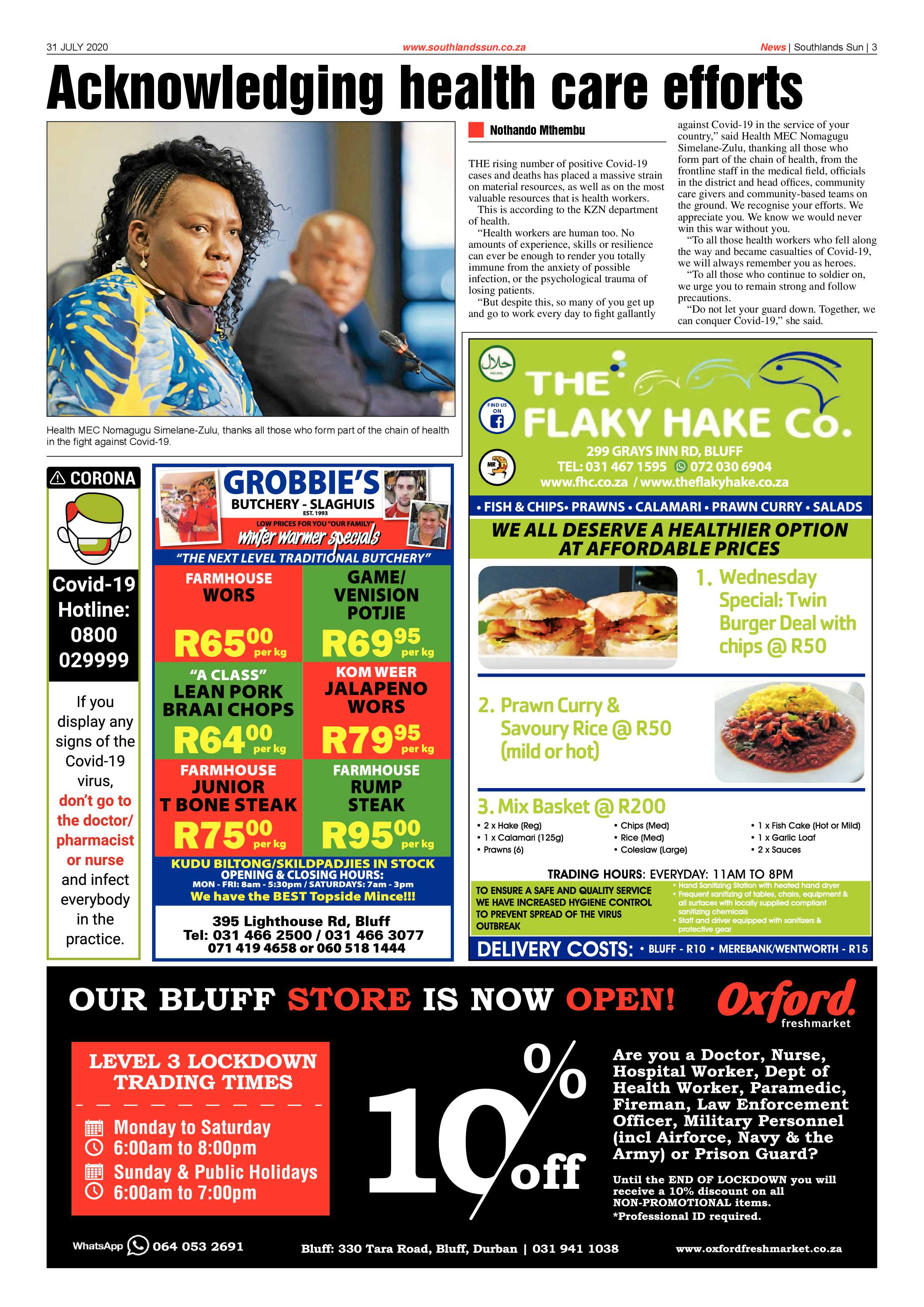 Southlands Sun 31 June 2020 page 3