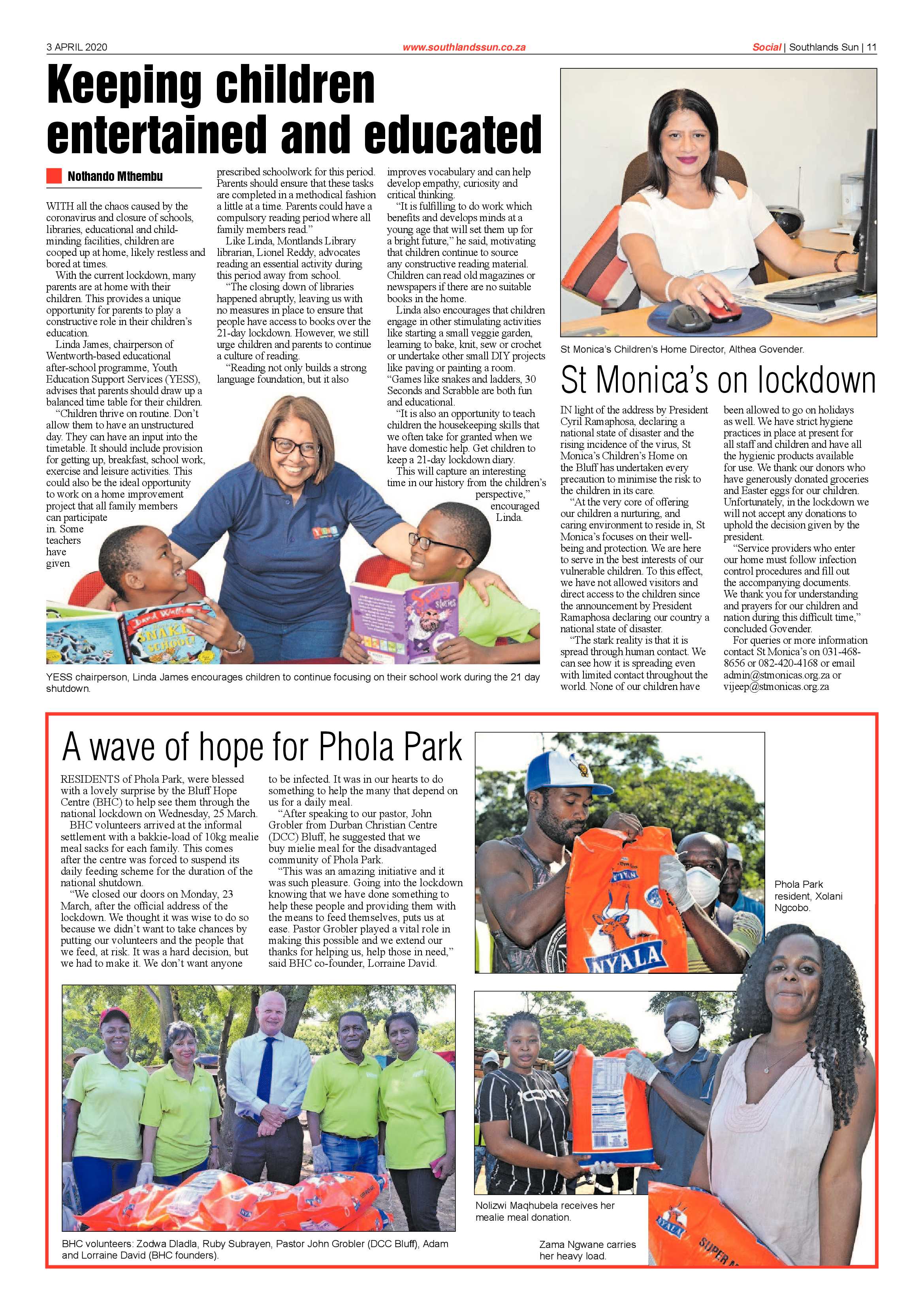 Southlands Sun 3 April 2020 page 11