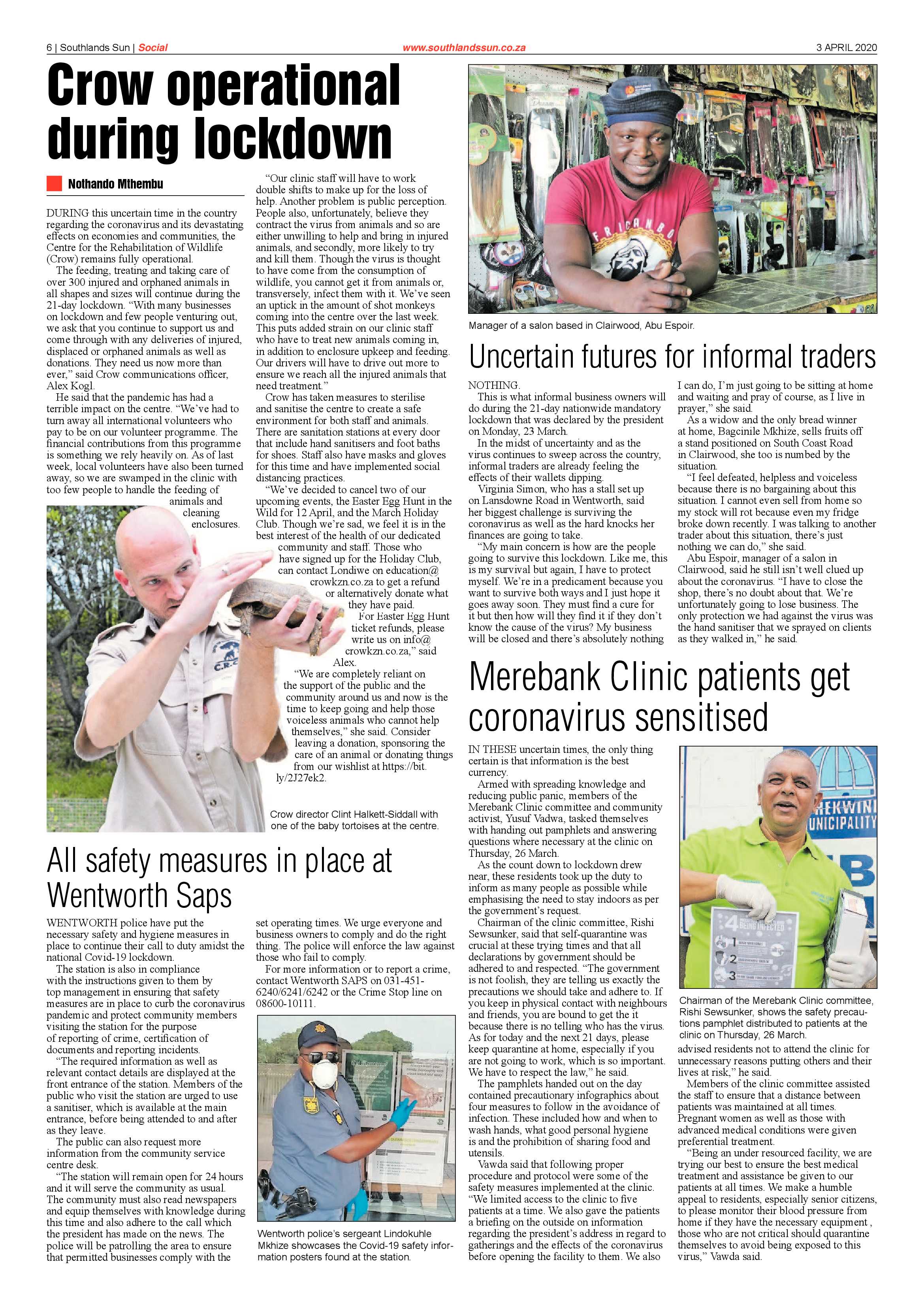 Southlands Sun 3 April 2020 page 6