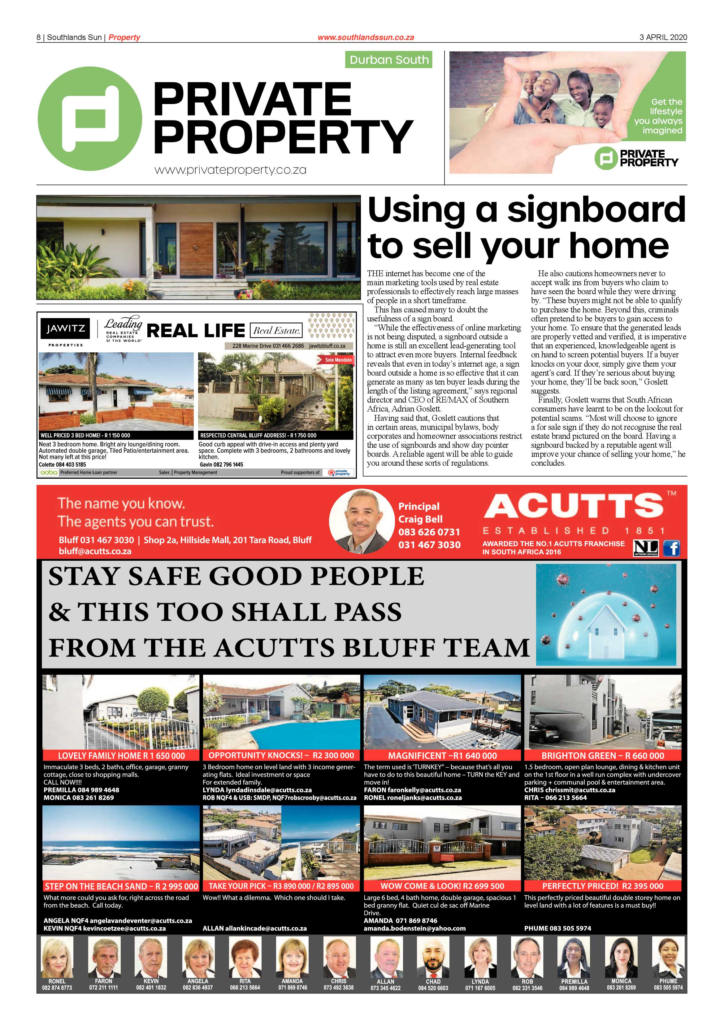 Southlands Sun 3 April 2020 page 8