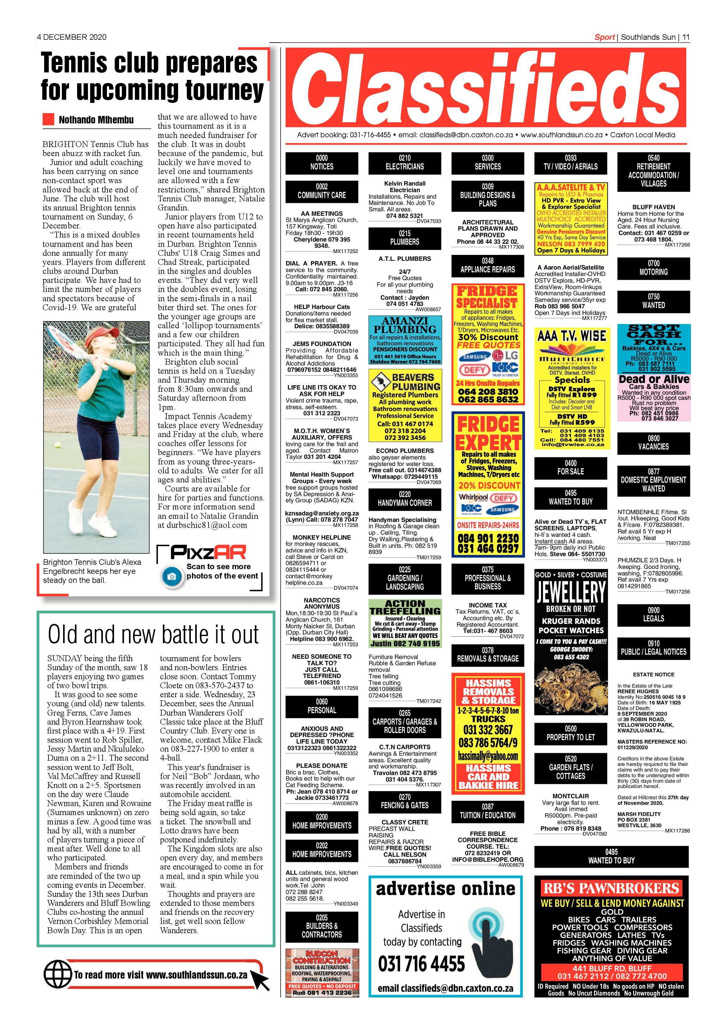 Southlands Sun 4 December 2020 page 10