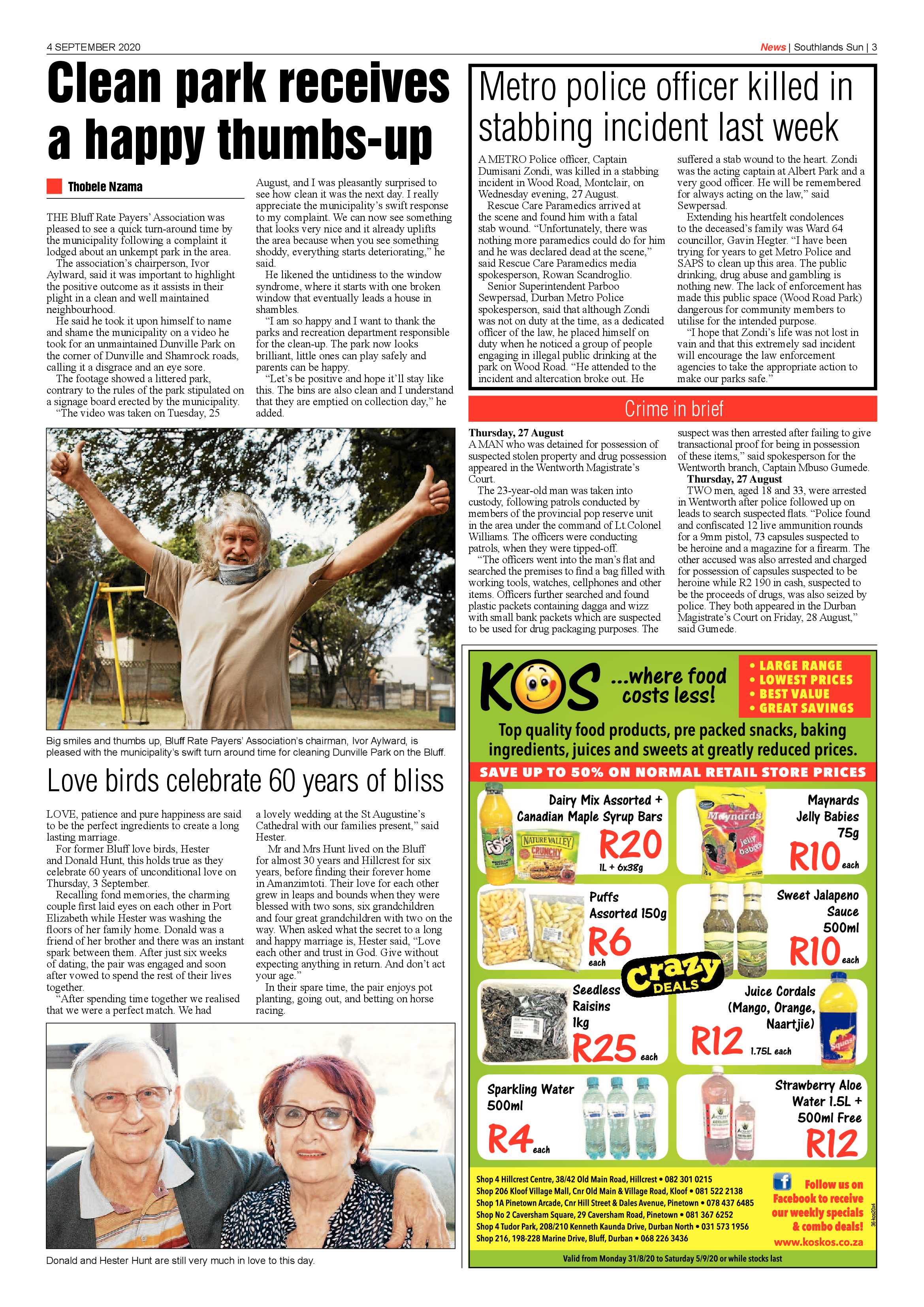 Southlands Sun 4 September 2020 page 3