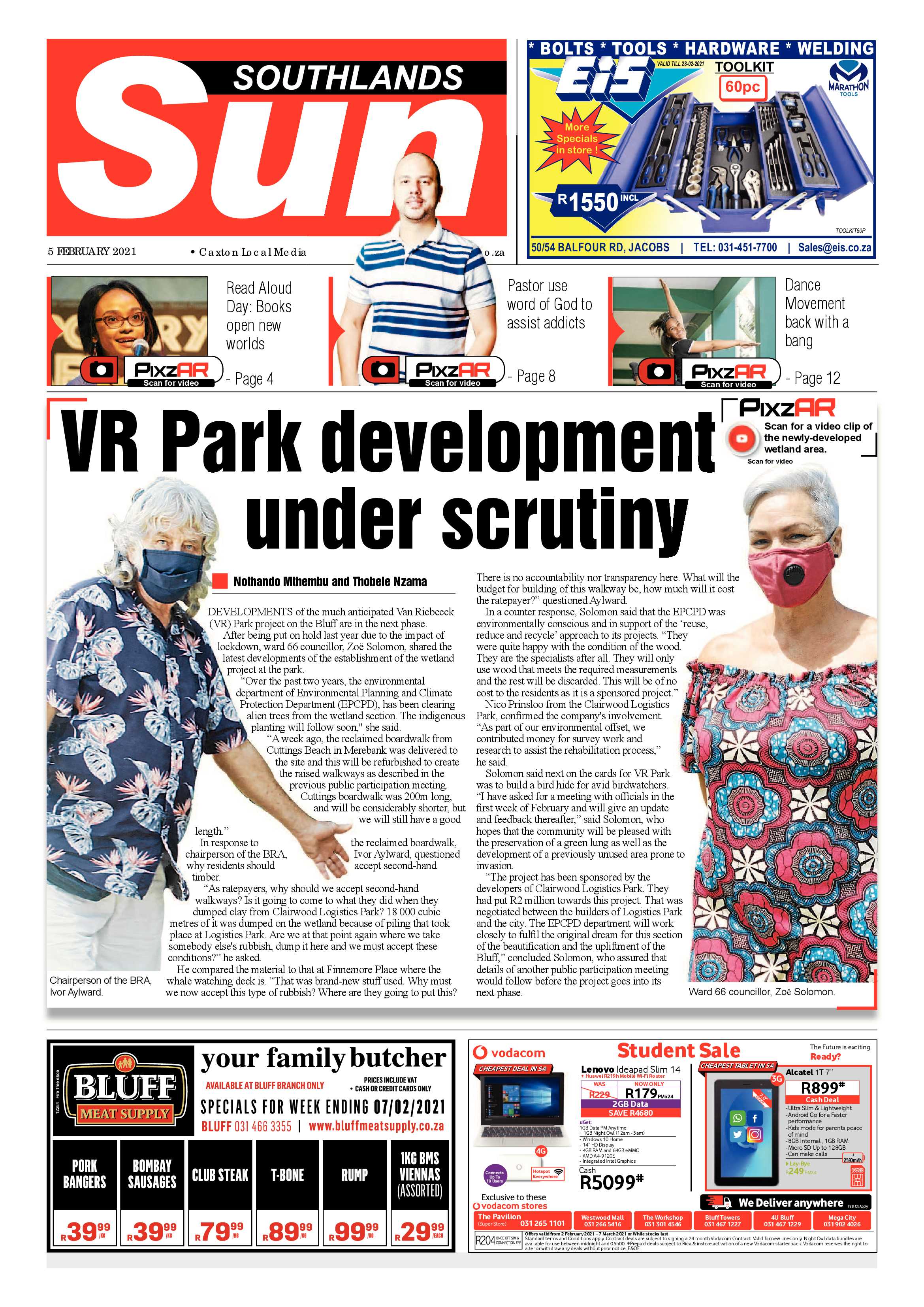 Southlands Sun 5 February 2021 page 1