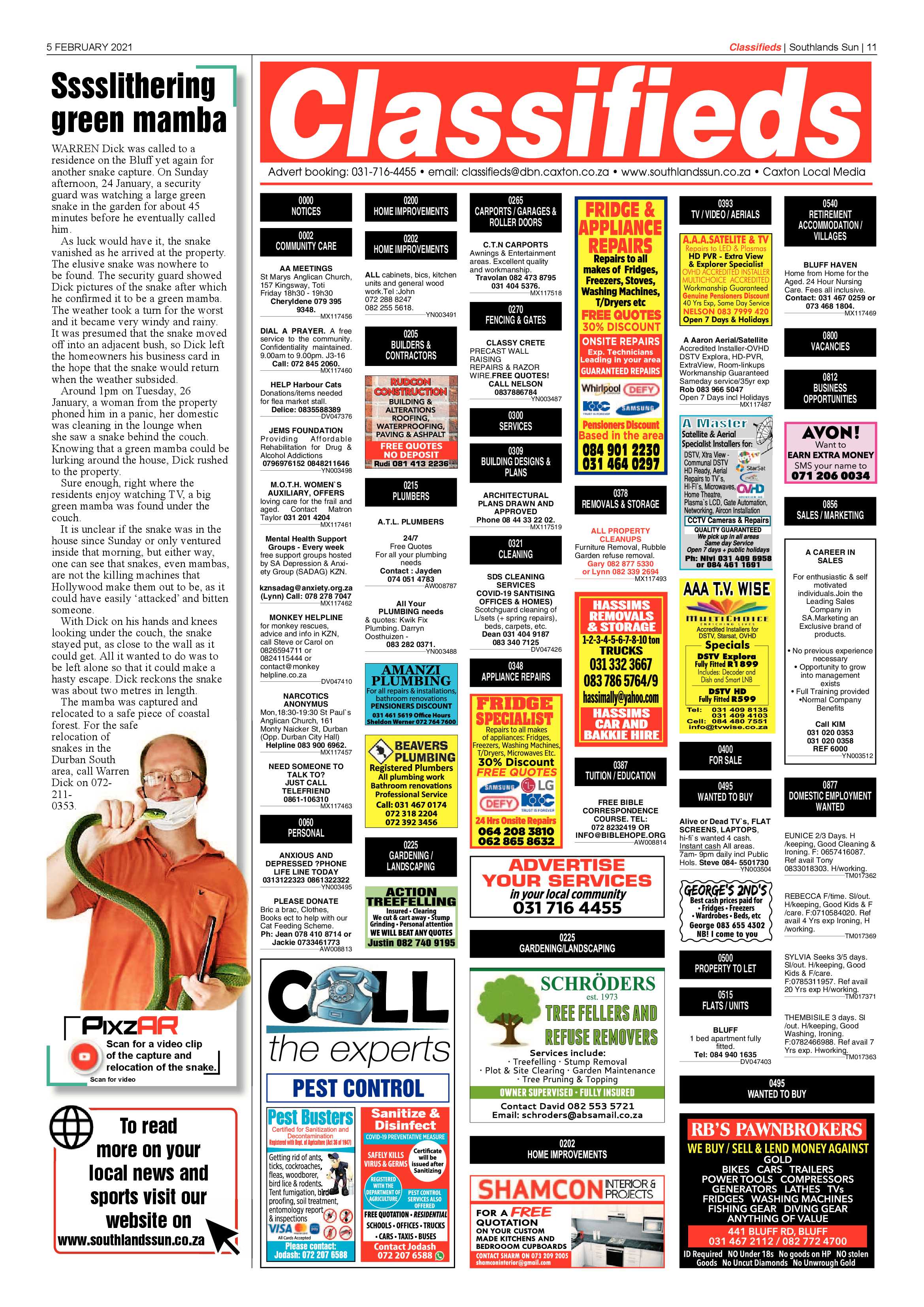 Southlands Sun 5 February 2021 page 11