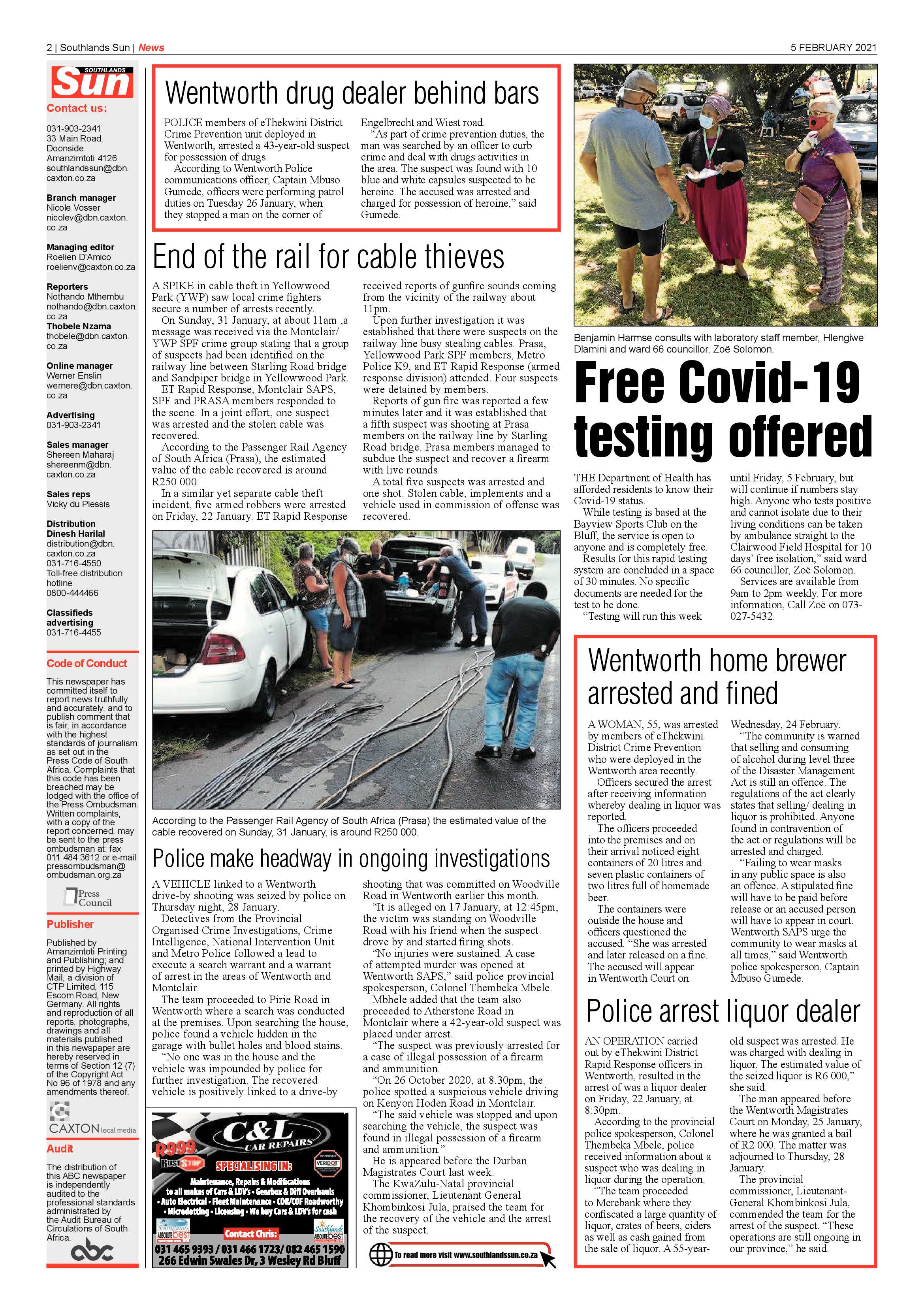 Southlands Sun 5 February 2021 page 2