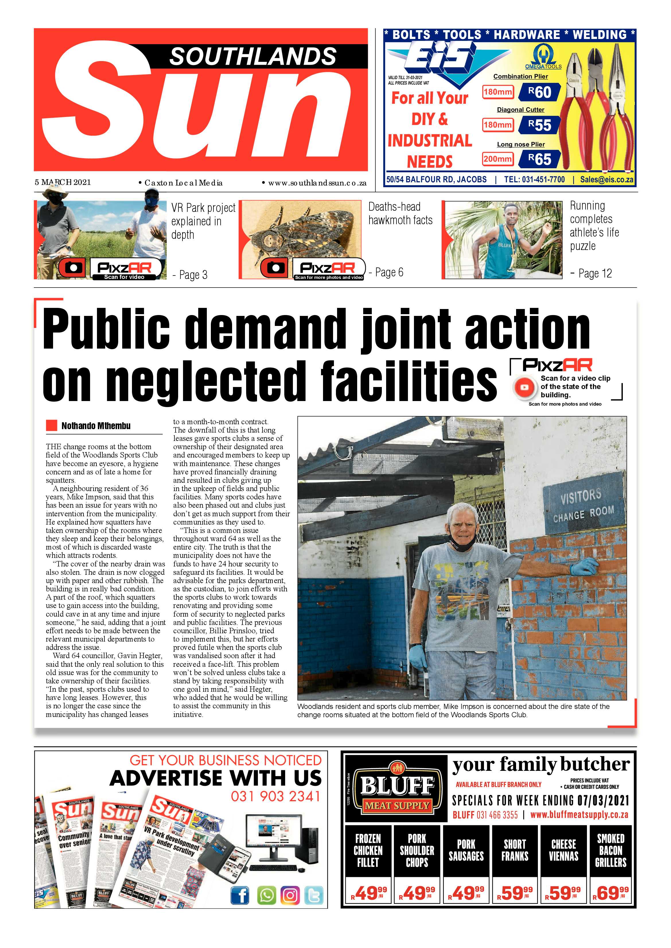Southlands Sun 5 March 2021 page 1