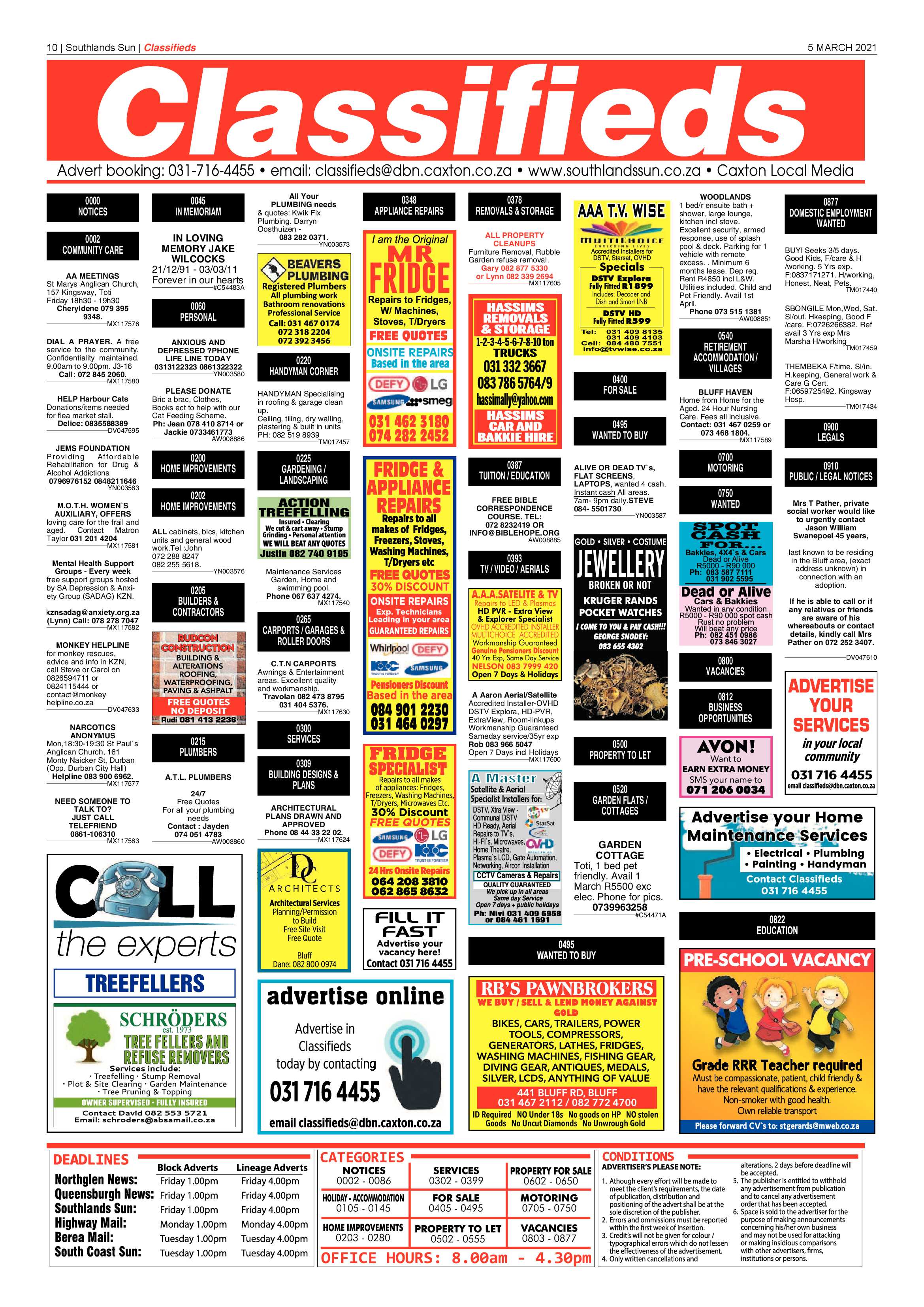 Southlands Sun 5 March 2021 page 10