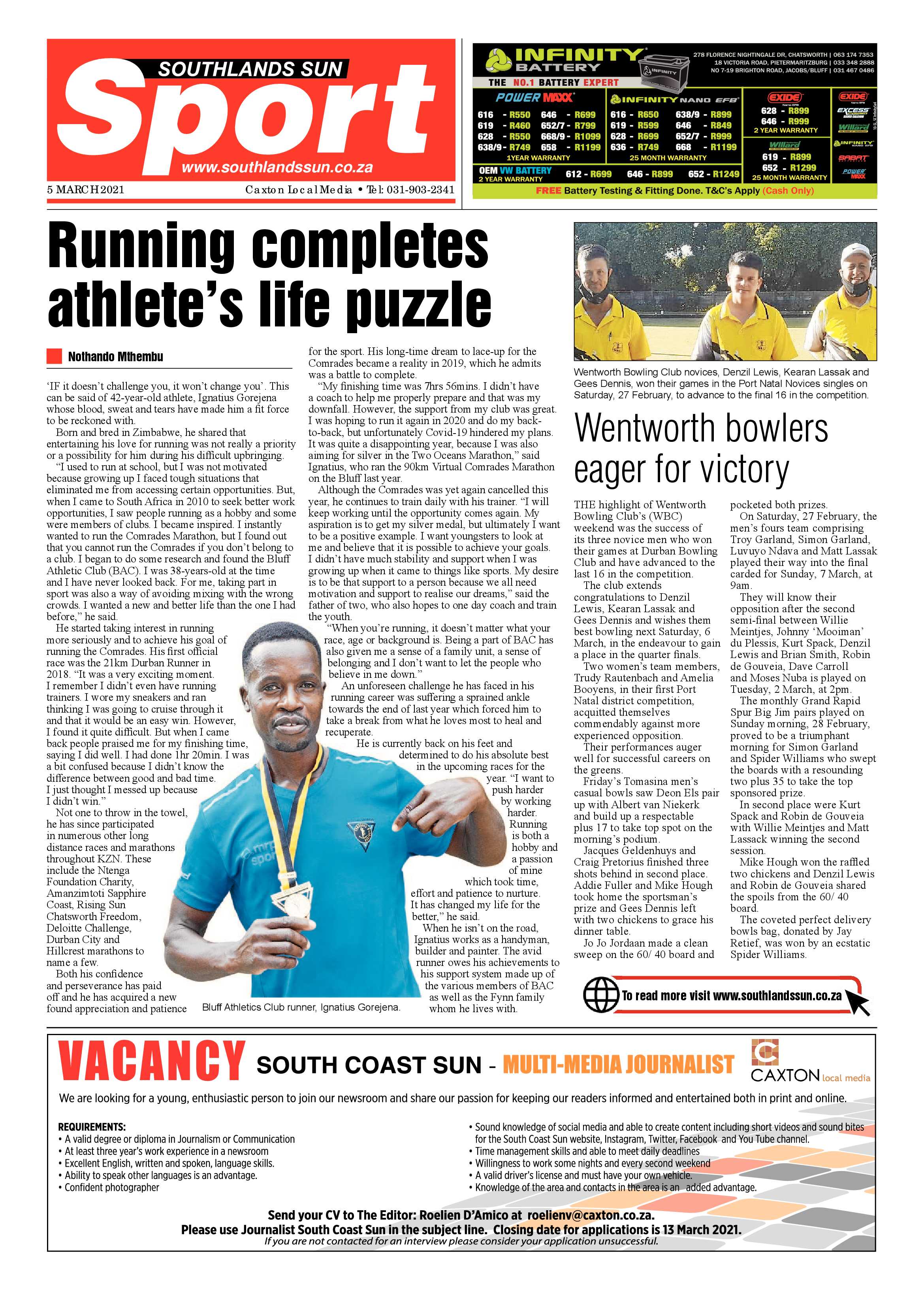 Southlands Sun 5 March 2021 page 12
