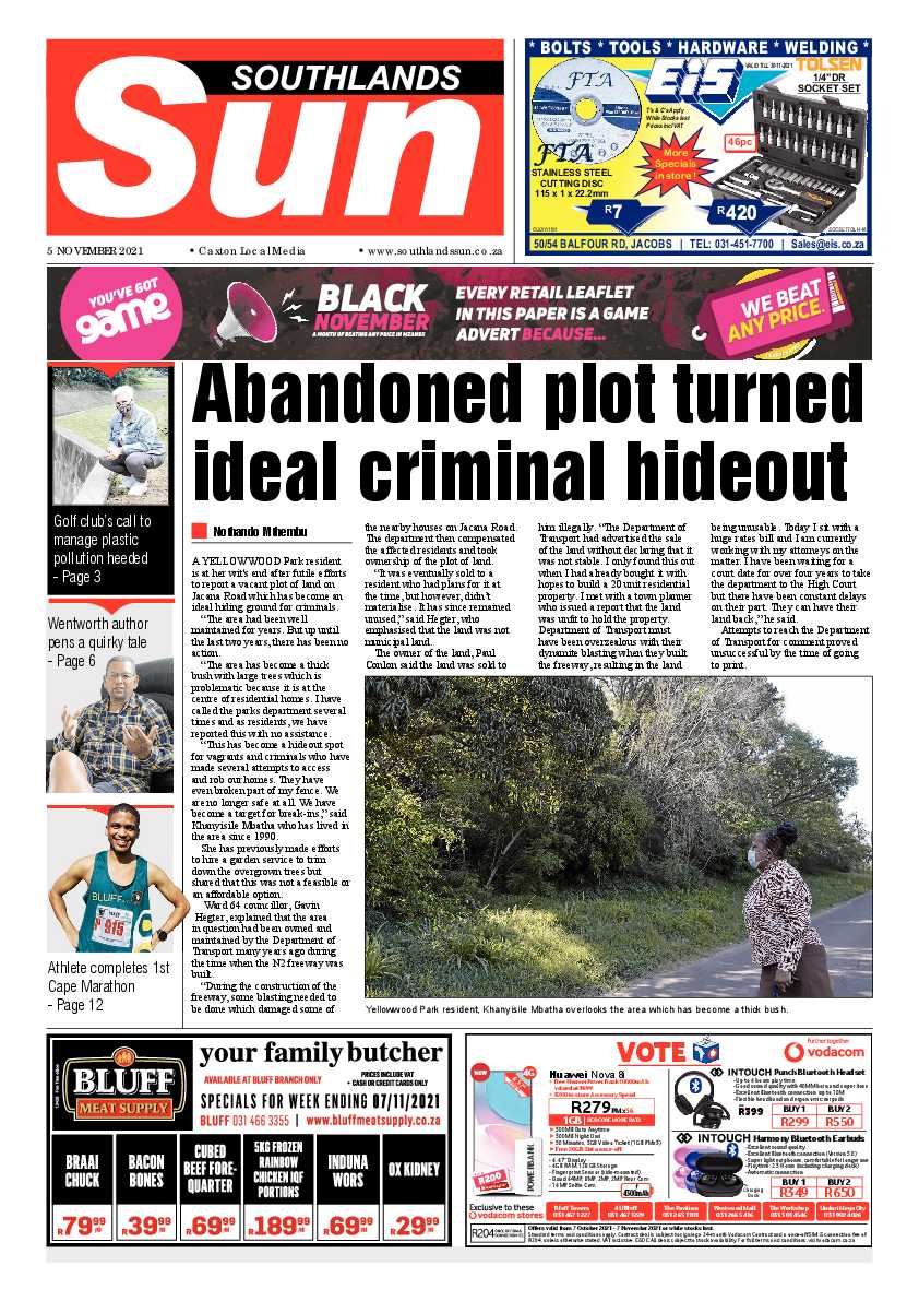 Southlands Sun 5 November 2021 page 1