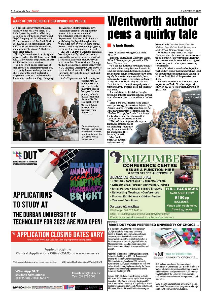 Southlands Sun 5 November 2021 page 6